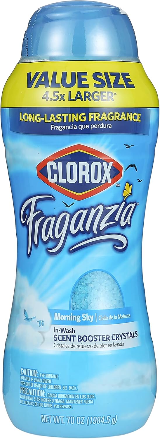 Clorox Fraganzia Laundry Scent Booster Crystals in Morning Sky Scent - Scented In-Wash Freshener