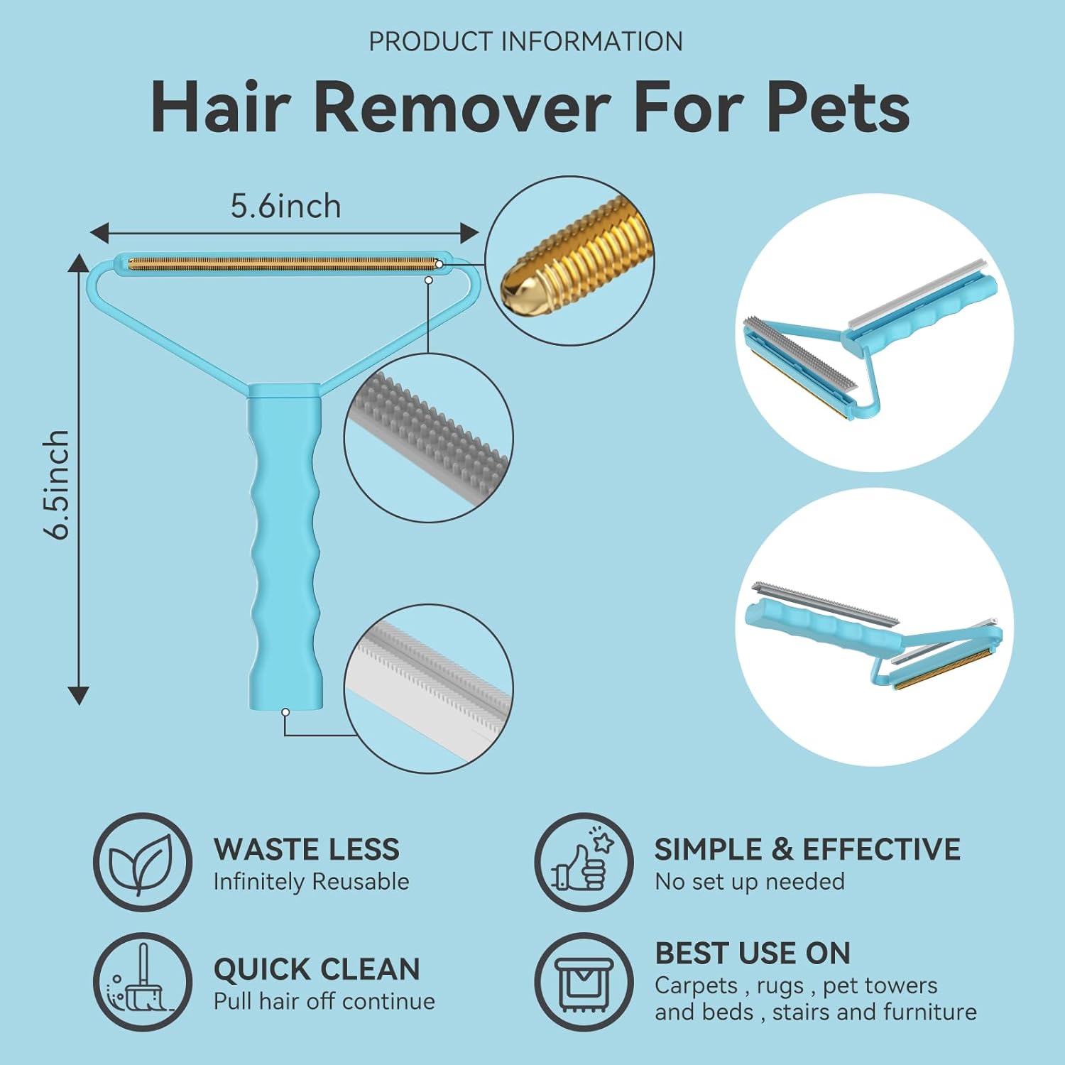 Carpet Rake,Lint Remover,Carpet Rake for Pet Hair Removal,Lint Brush,Lint Shaver for Carpets, Car