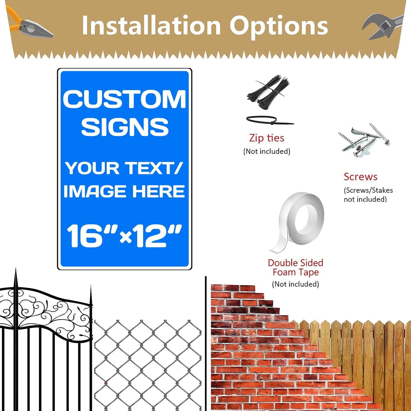 custom parking sign,Aluminum Weatherproof Metal Sign Multiple Sizes Custom Personalized Text And