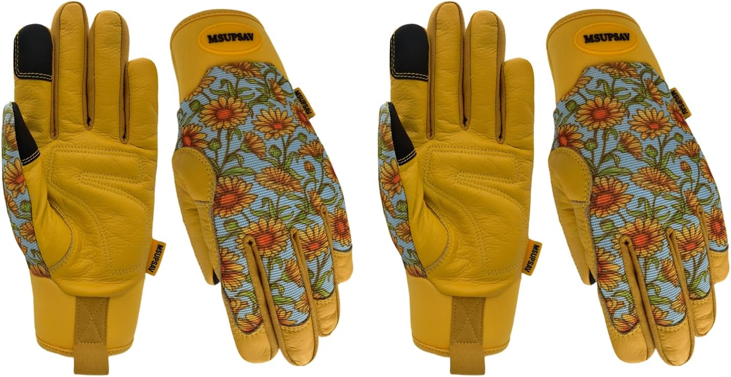 Thorn Proof&Puncture Resistant Gardening Gloves with Grip,Garden Gloves for Women, Leather Work