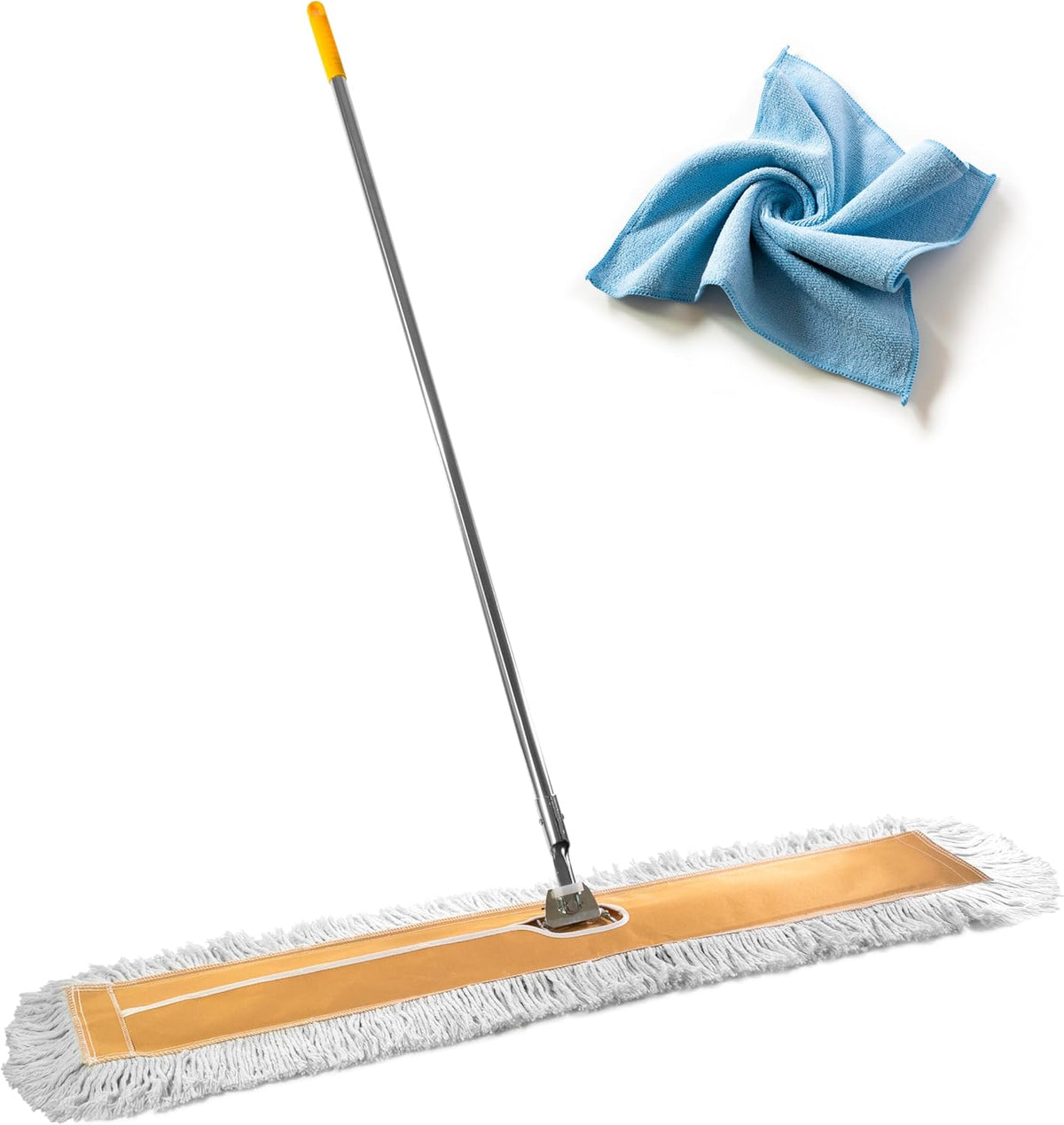 Commercial Dust Mop – 48” Floor Sweeper for Tiles, Hardwood, and Laminate Floors, with Aluminum