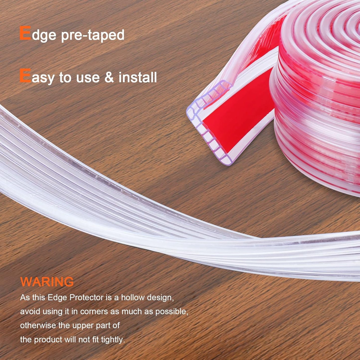 HOMREALM Baby Proofing16.4ft Long (2.75" Wide) Corner Guards Furniture Corner & Edge Safety Bumpers