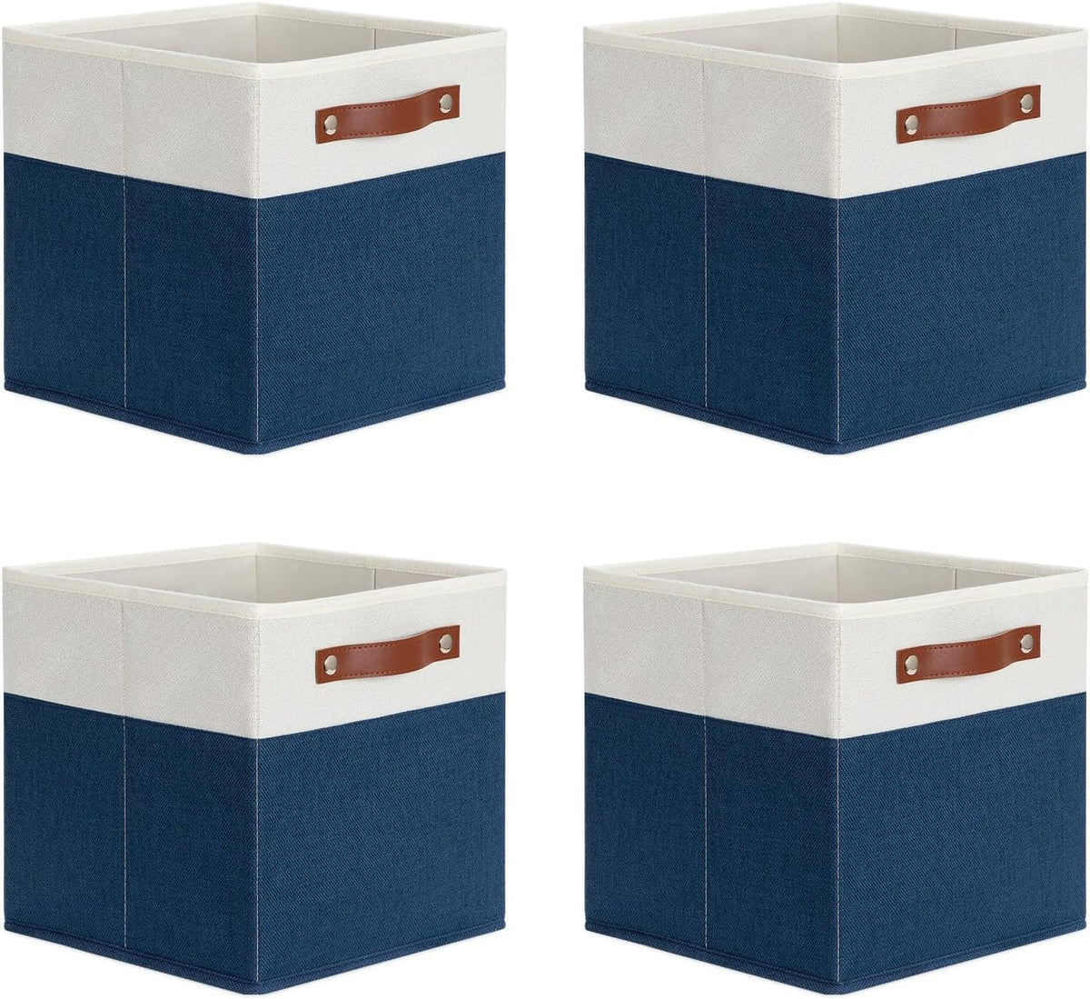 DULLEMELO Fabric Bins for Cube 11x11, Gift Baskets Empty for Boy Girl Mother Father Christmas