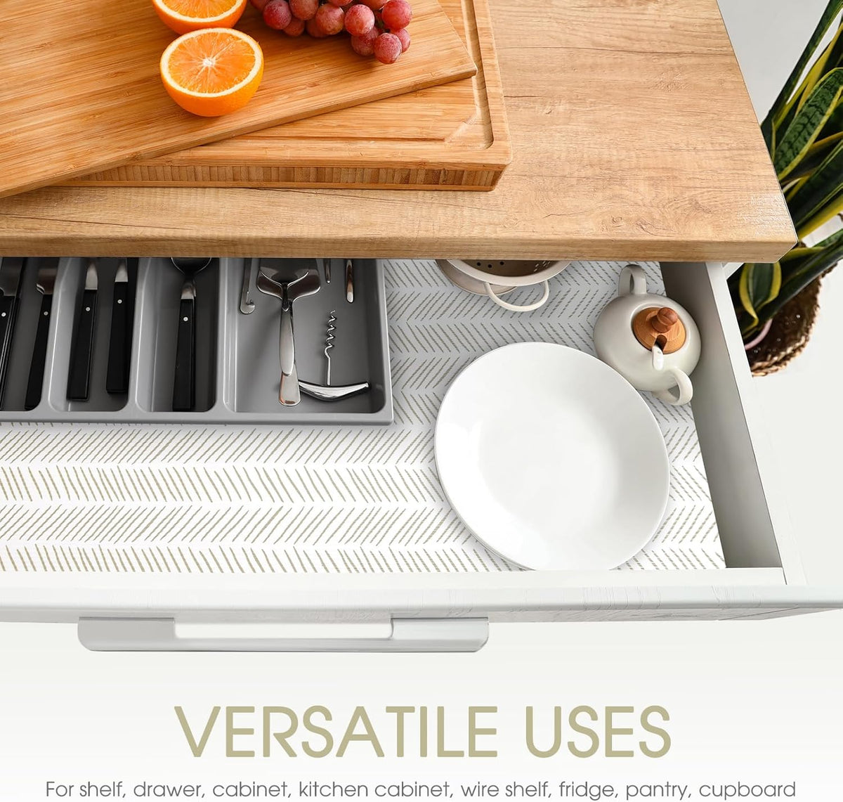 Glotoch Shelf Liners for Kitchen Cabinets, 12in x 20FT Non-Adhesive Liners for Shelves,Non Slip