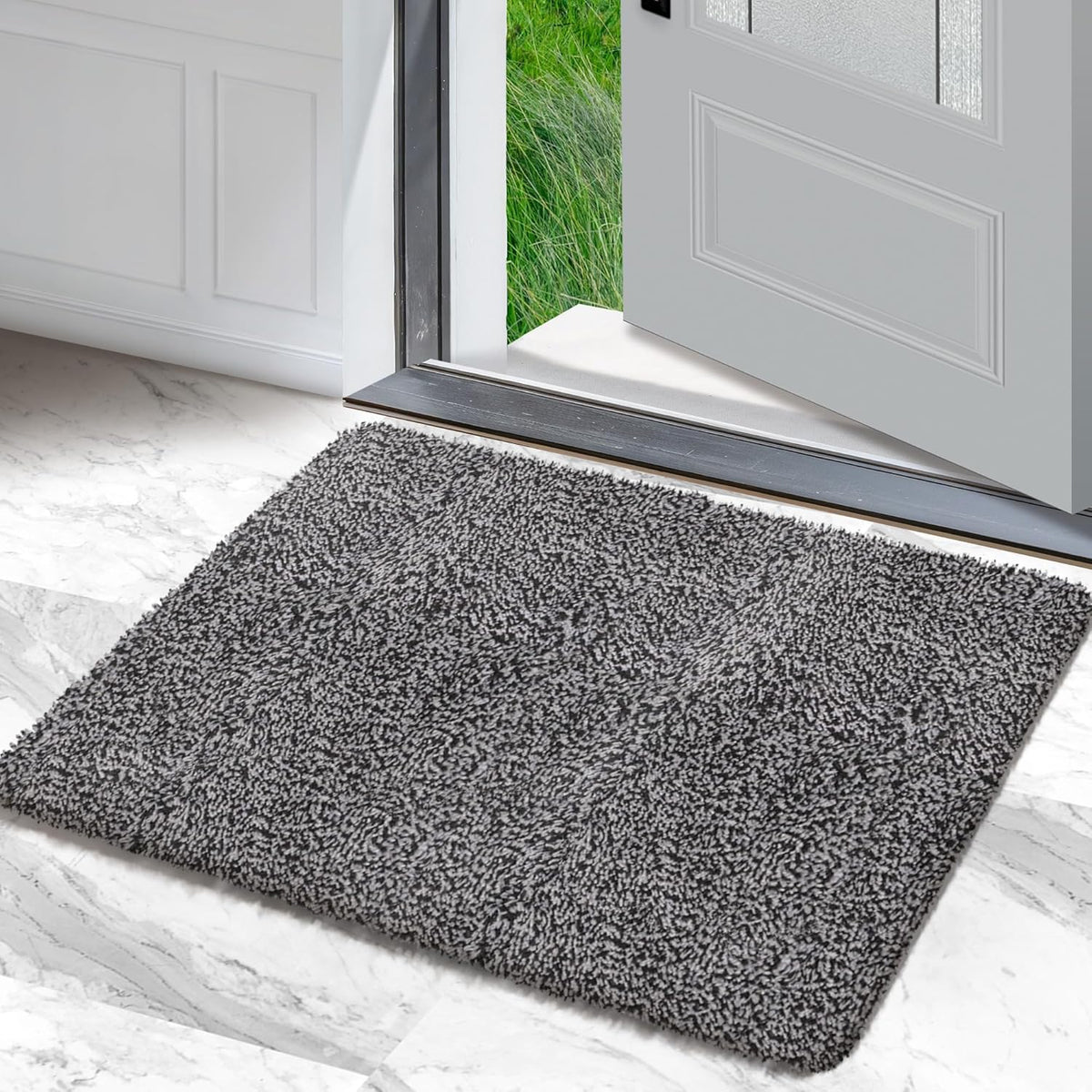 Premium Microfiber Indoor Door Mat – 20"x30" Washable Entry Mat, Non-Slip, Waterproof Backing