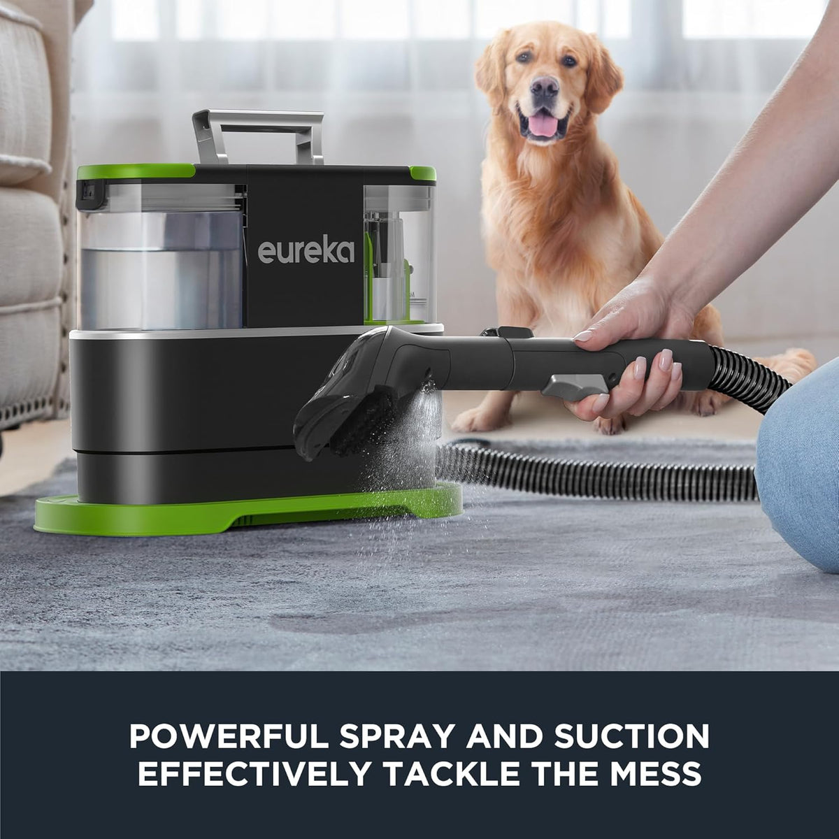 EUREKA Portable Carpet and Upholstery Cleaner, Spot Cleaner for Pets, Stain Remover for Carpet