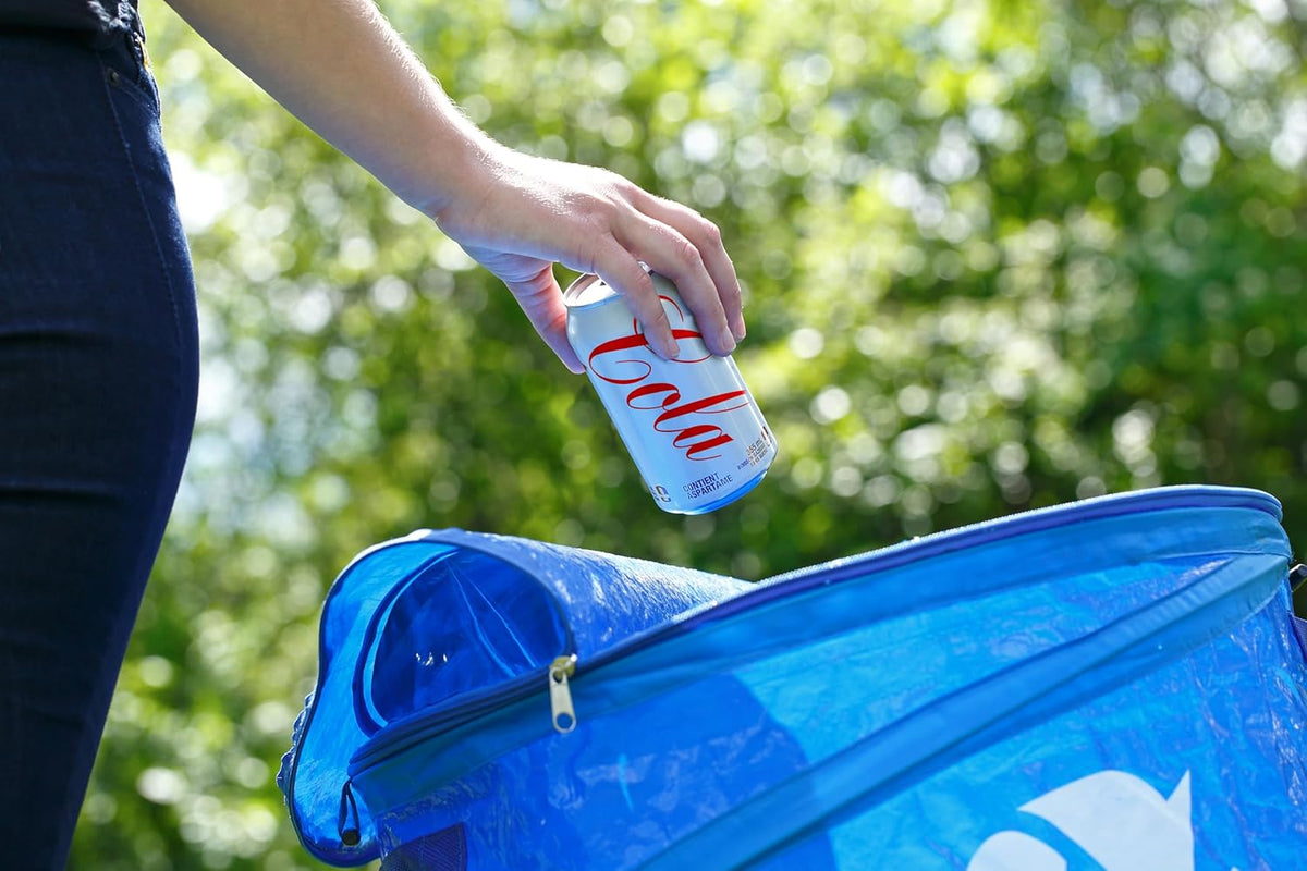 Coghlan's Pop-Up Lightweight Trash & Recycle Can – Collapsible Dual-Purpose Bin for Camping, RV