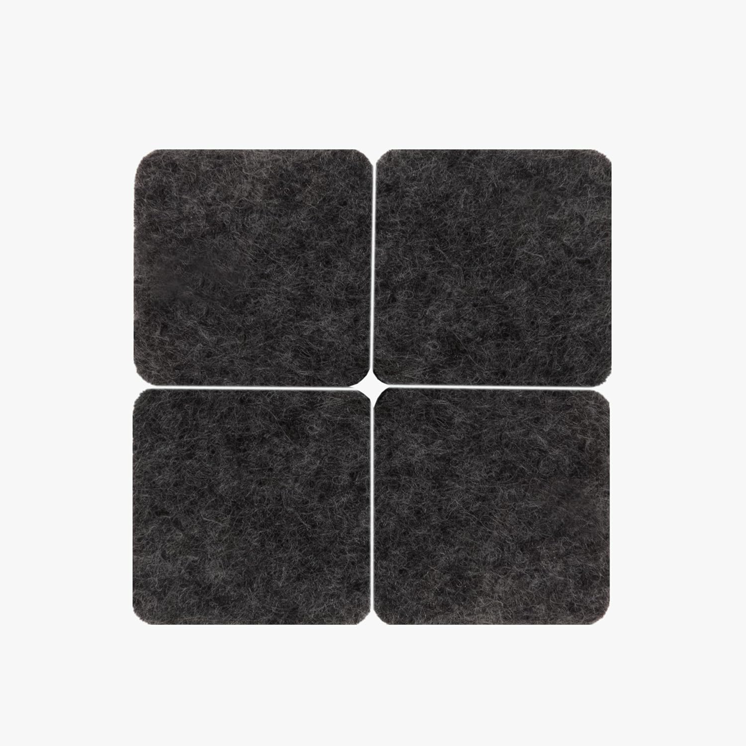 SOFTTOUCH 4717895N Heavy Duty Square Felt Furniture Pads to Protect Hardwood Floors from Scratches