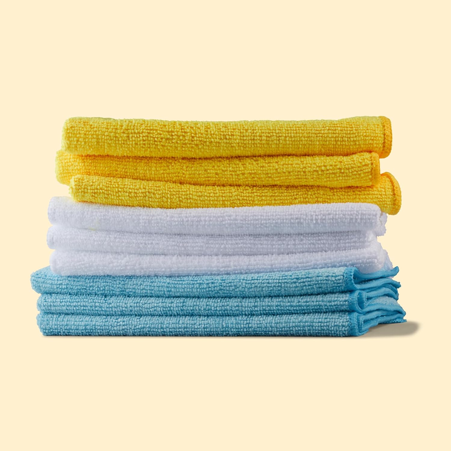 Amazon Basics Microfiber Cleaning Cloths, Non-Abrasive, Reusable and Washable, Pack of 36