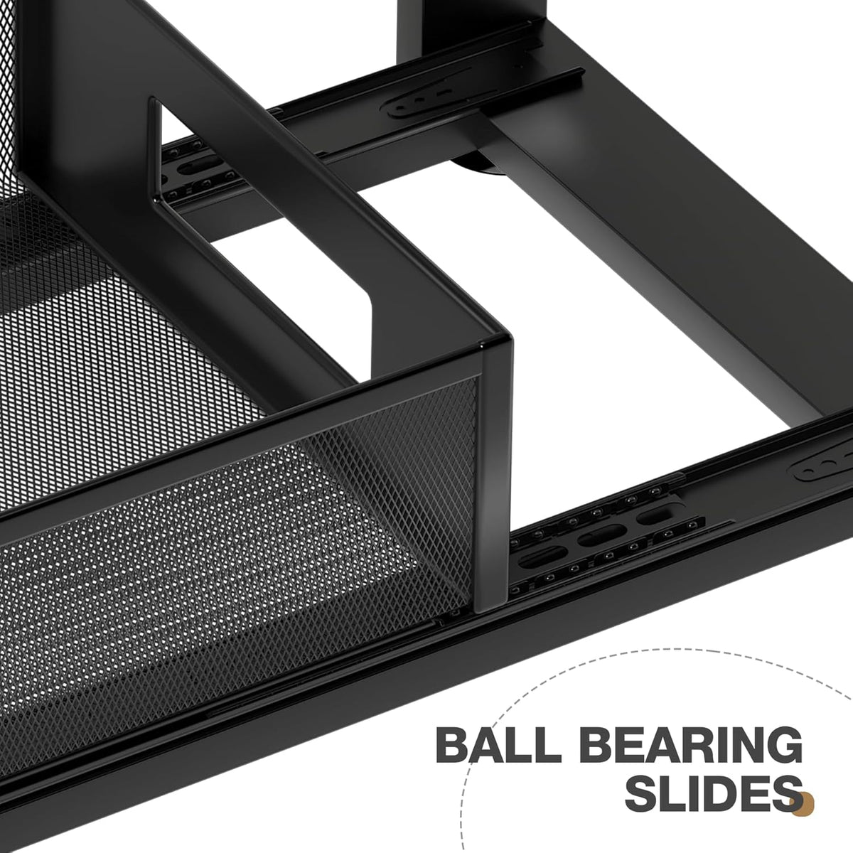 2 Pack Under Sink Organizer with Next-Gen Ball-Bearing Slides,2-Tier Pull Out Cabinet