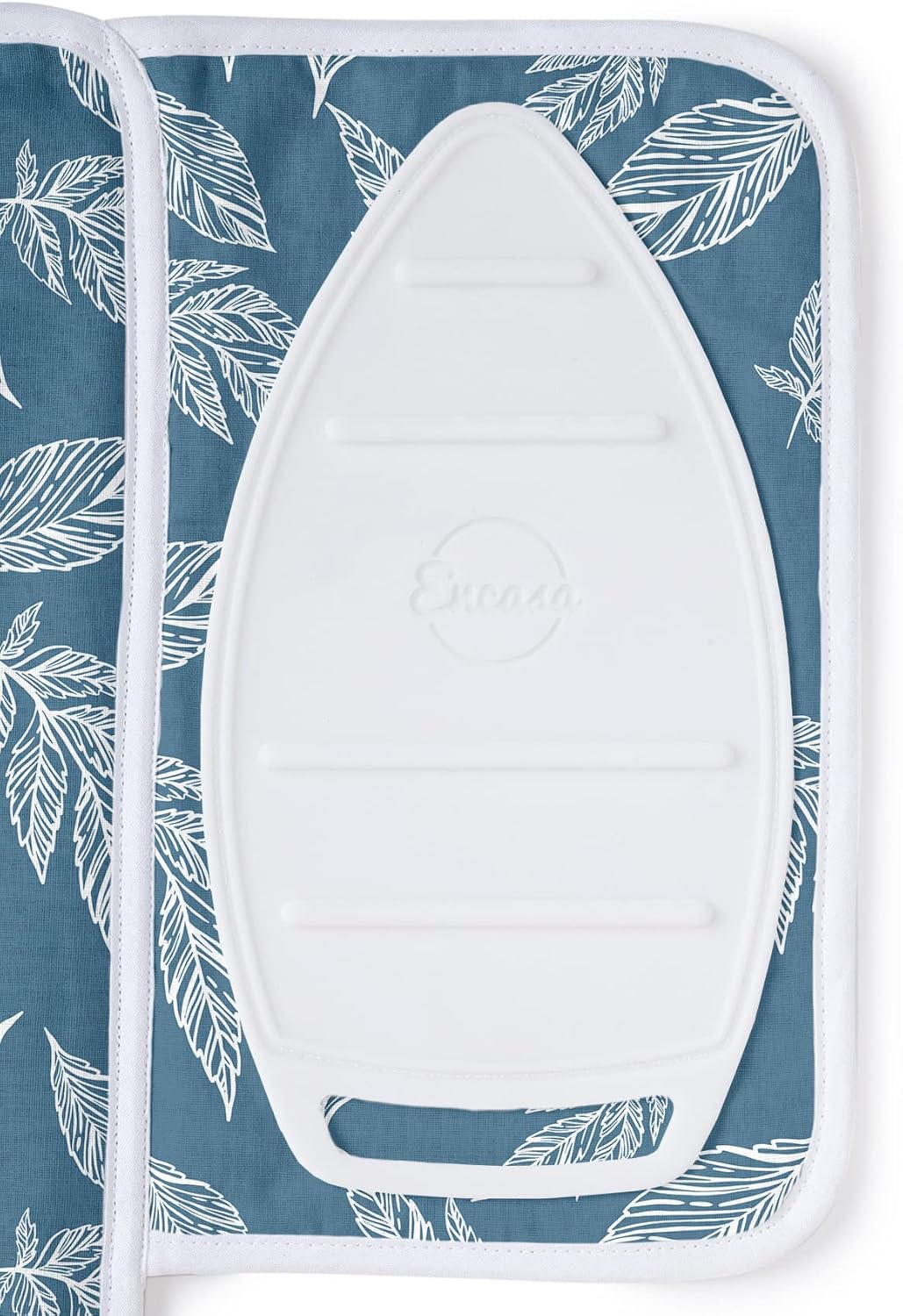 Encasa XO Ironing Mat/Pad (Small 28"x20") with 3mm Padding & Silicone Iron Rest for Steam Pressing