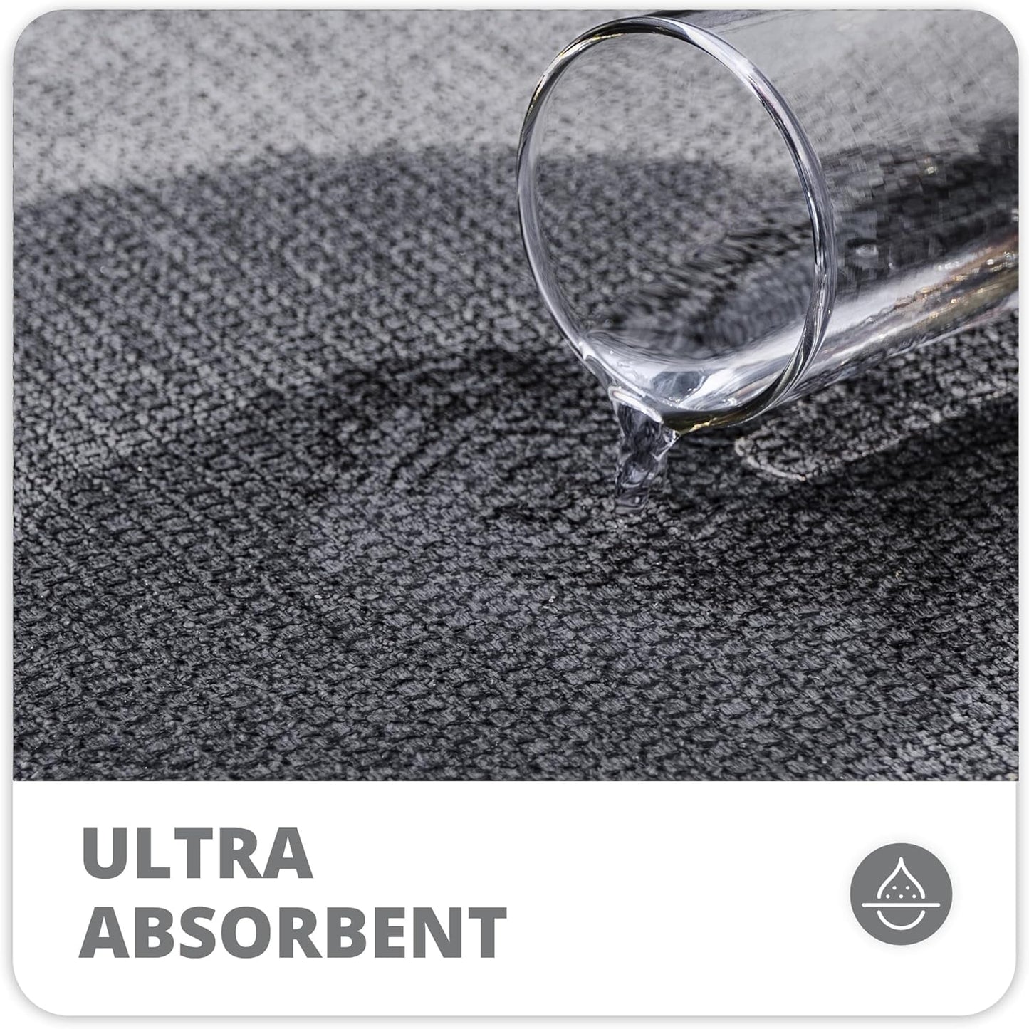 Bath Mat,Ultra Thin Bathroom Rugs,Rubber Bath Mats for Bathroom,No Slip Bath Rug,Quick Dry,Machine