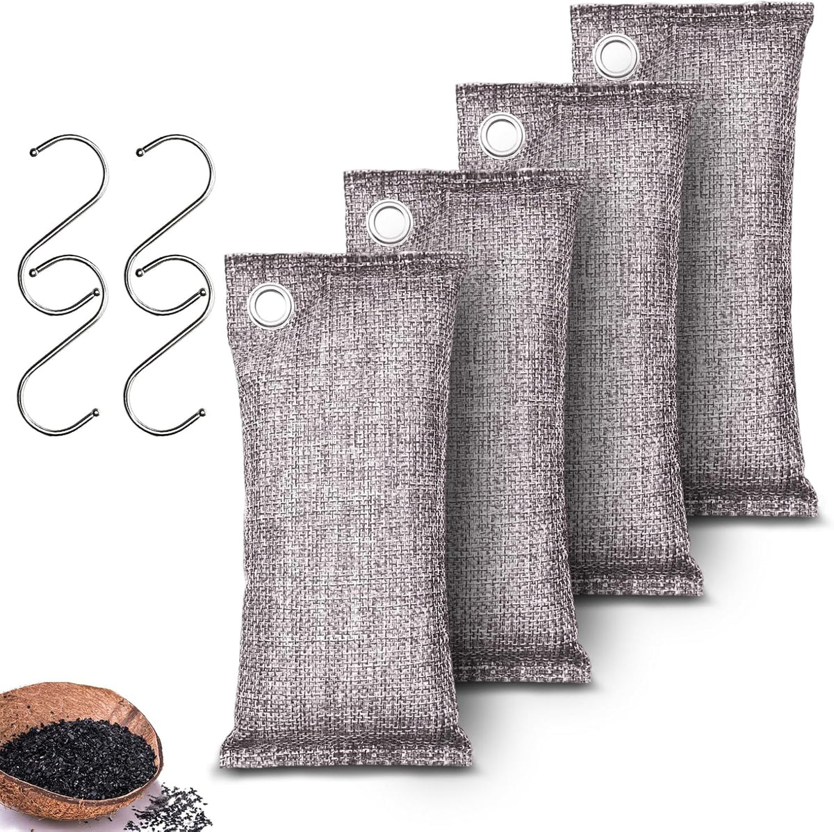 Activated Charcoal Odor Absorber, Odor Eliminator for Strong Odor,Coconut Shell Charcoal Air