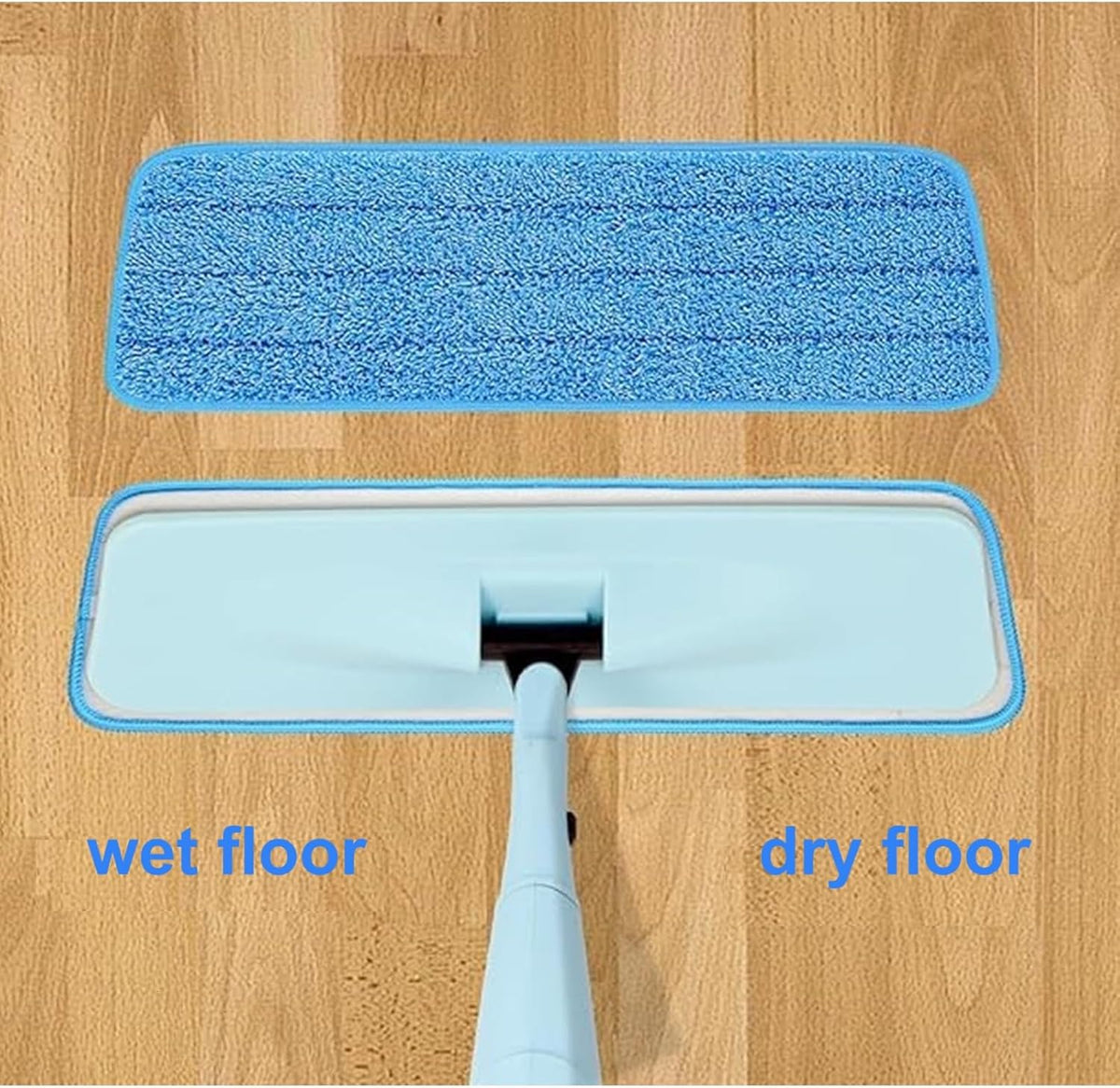 10 Pcs Reusable Mop Pads,16.5 Inch Microfiber Wet Dry Floor Clean Mop Pad Refill Compatible with