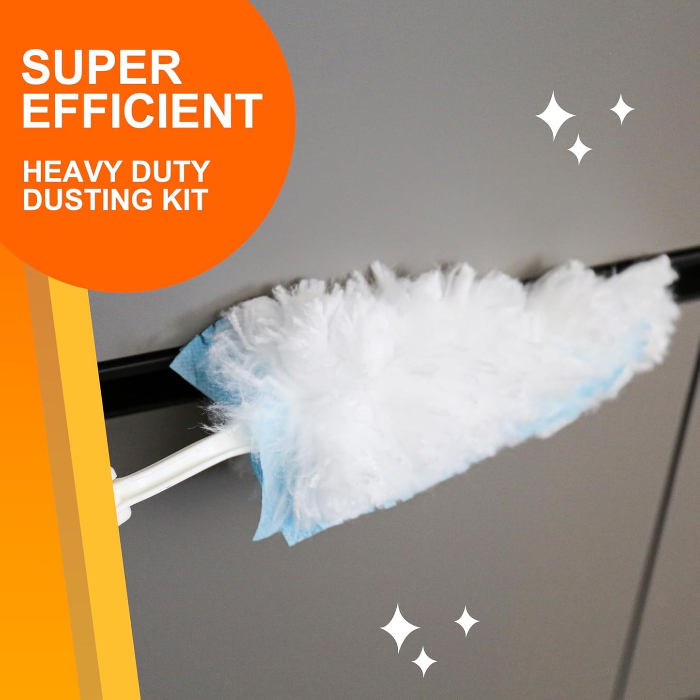 35 Duster Refills for Swiffer, Duster Refills Kit with & 2 Handle for Cleaning Home & Car, Heavy