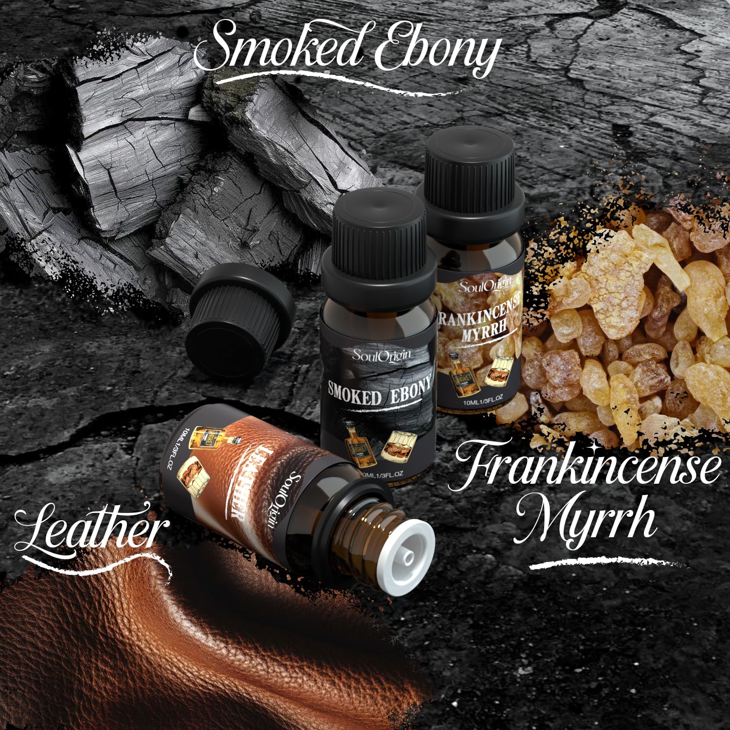 Gentleman Fragrance Oils Set, Essential Oil for Diffuser, Diffuser Oil, Use for Soap Candle Making