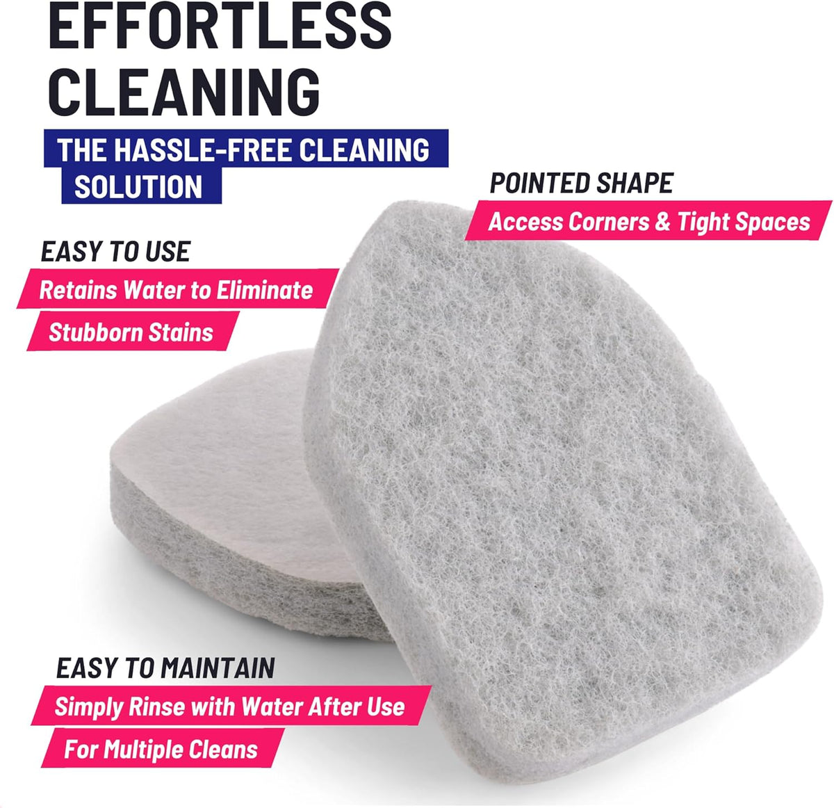Replacement Scrubber Refill for Moku Home Extendable Tub Tile Shower Brush for Cleaning Non-Scratch