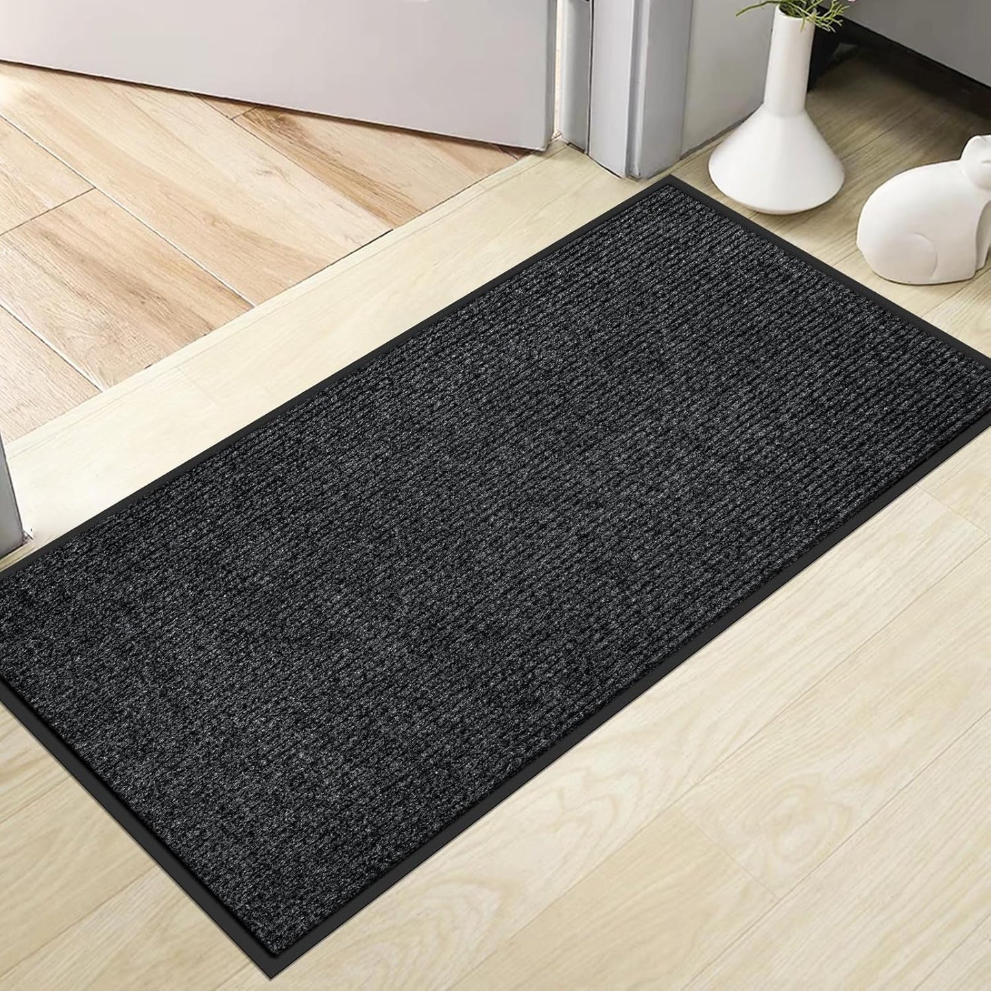 Vicwe Indoor Outdoor Door Mat, 3'x5' Heavy Duty Front Door Mat, Non-Slip Washable Doormats Entrance