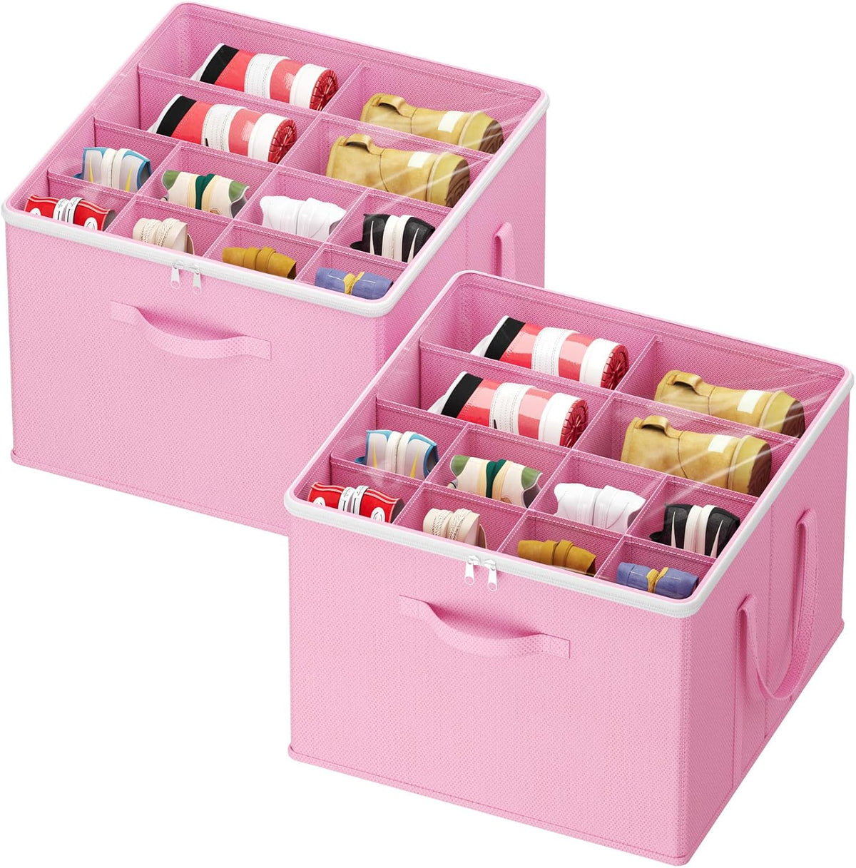 Lifewit Shoe Storage Organizer for Closet Fits 12-16 Pairs, Fabric Large Shoe Box Storage