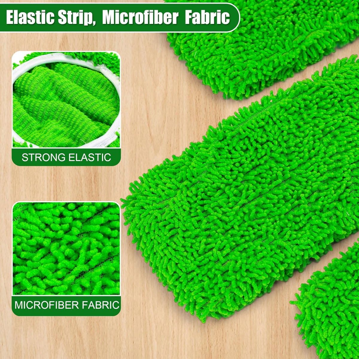 5 Pack Wet Mop Pads Refills for Swiffer Sweeper Mop Microfiber Reusable Replacement Mopping Pad for