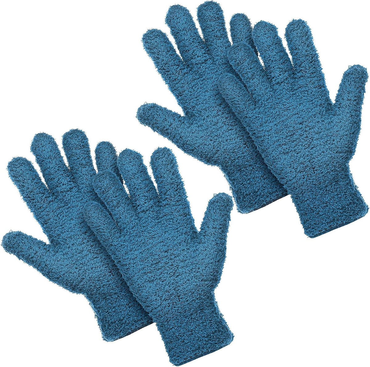 Patelai 2 Pairs Microfiber Gloves for plants Dusting Cleaning Glove Mittens House Cars Blinds