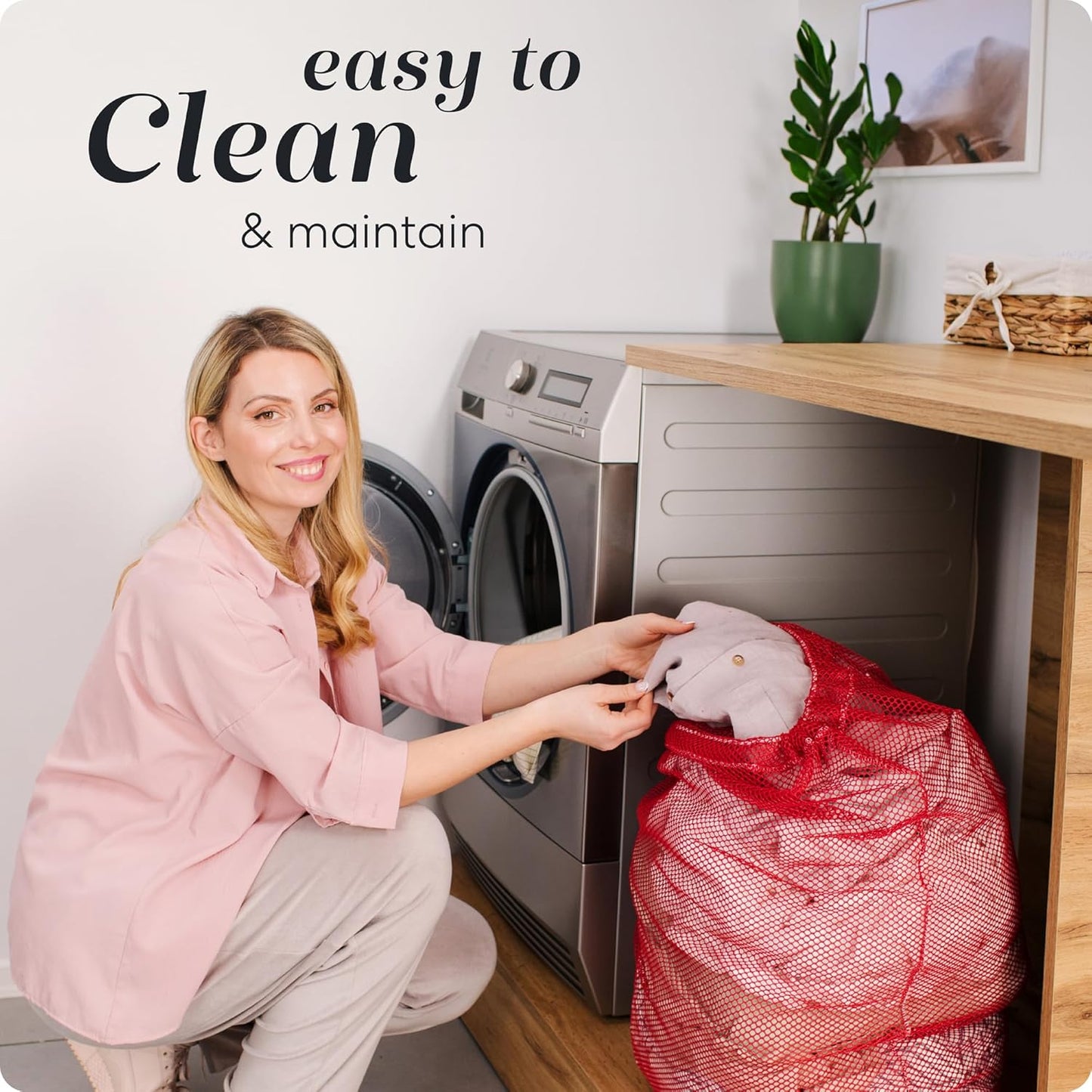 Handy Laundry Mesh XL Laundry Bag - Durable, Machine Washable with Secure Drawstring Closure