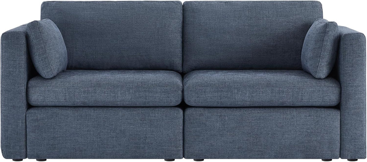 CHITA Small Modular Sectional Fabric Sofa Set, Extra Comfty Loveseat Cloud Couch, FSC Certified