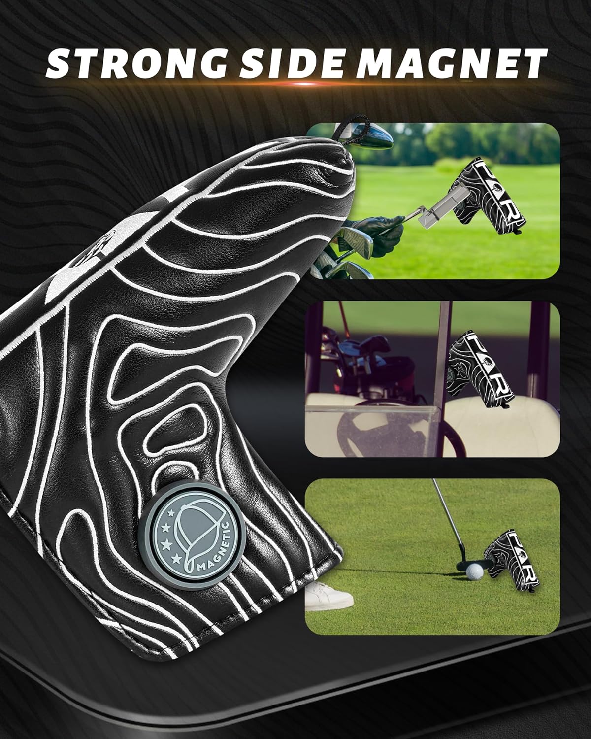 Big Teeth Golf Club Covers Full Set Driver Headcover Fairway Wood Hybrid Golf Club Iron Head