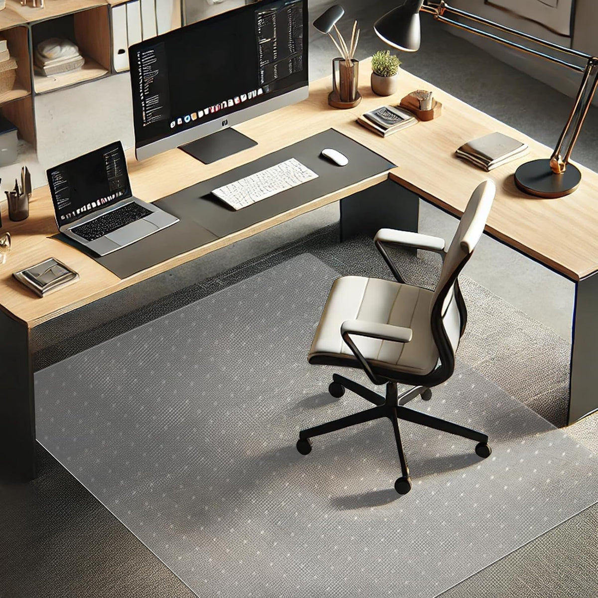 Azadx Chair Mat for Carpet 60"x 36" Large Chair Mats for Carpeted Floors, Office Chair Mats for