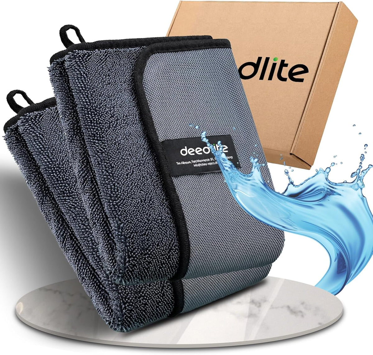 Shiny Bath Wipes Shower Cleaning Cloths, Premium Car Drying Towel | Ultra Absorbent Twisted-Loop