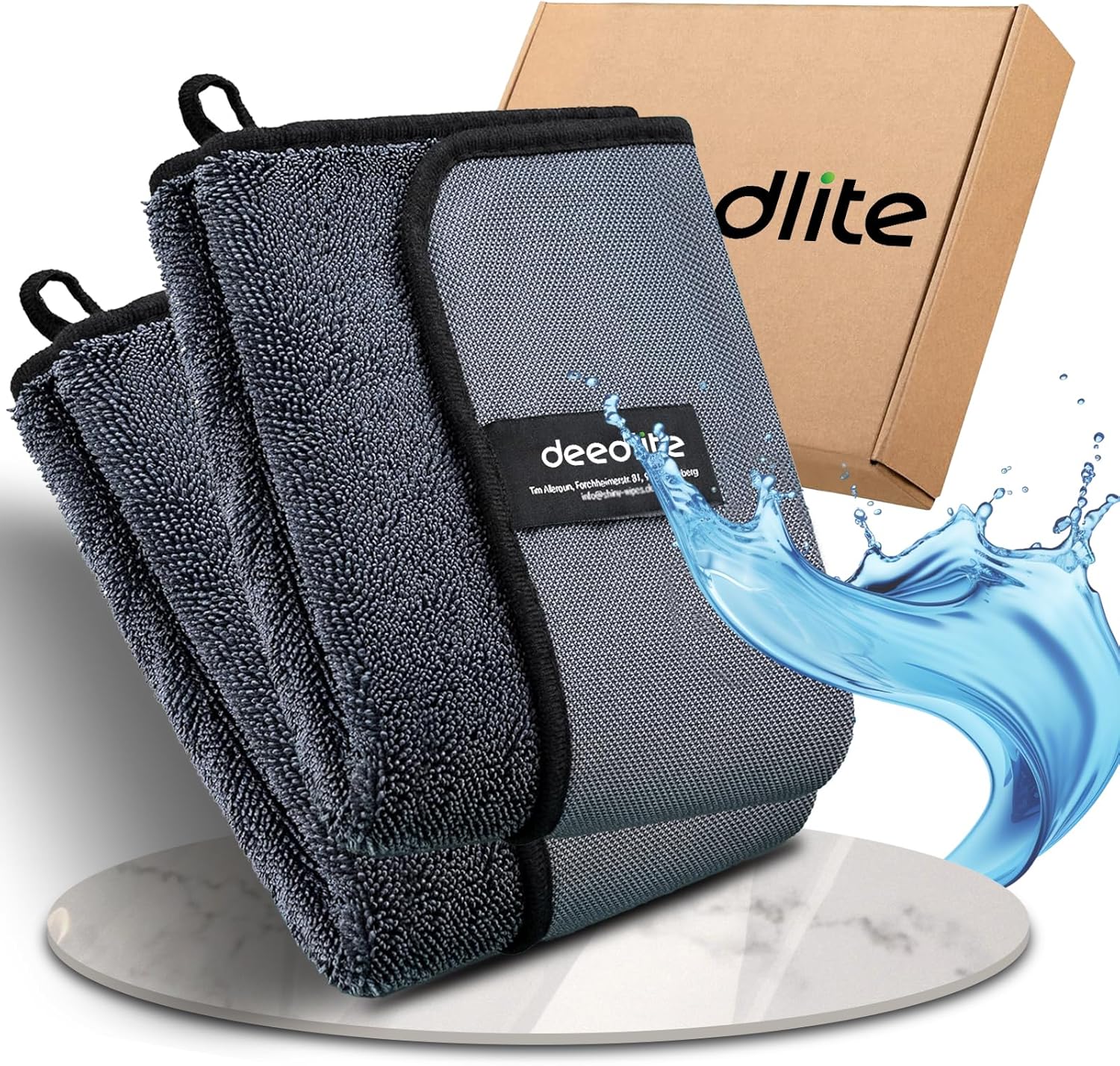 Shiny Bath Wipes Shower Cleaning Cloths, Premium Car Drying Towel | Ultra Absorbent Twisted-Loop