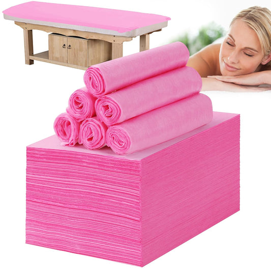 Disposable Bed Sheets for Massage Table 200 Pcs 31" x 71" Waterproof Massage Table Sheets Soft Non