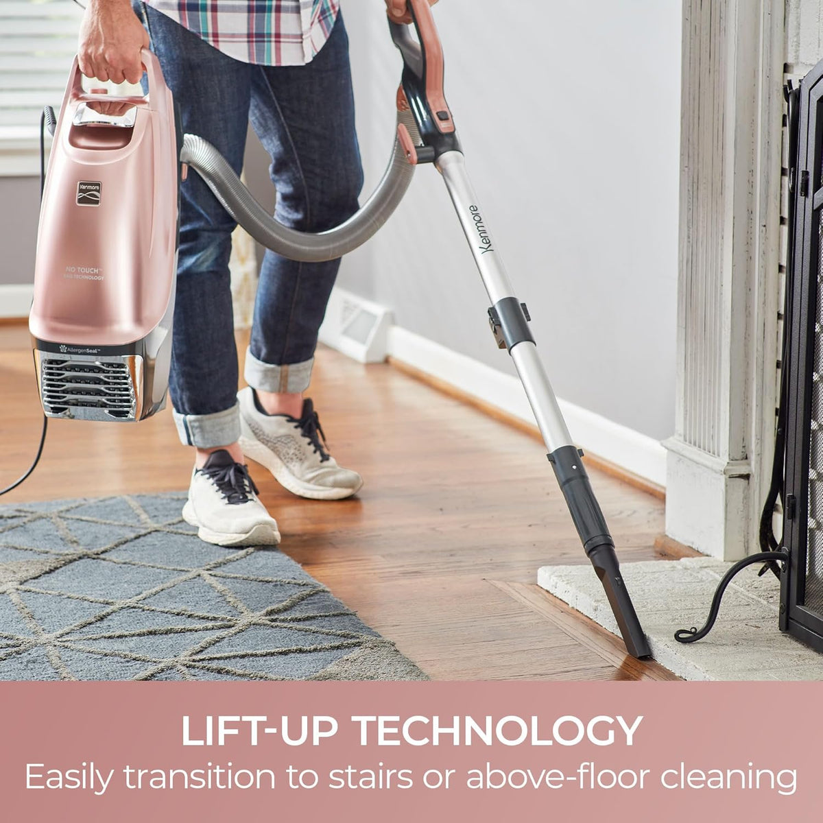 Kenmore BU4050 Intuition Bagged Upright Vacuum, liftup Cleaner with Hair Eliminator brushroll, pet
