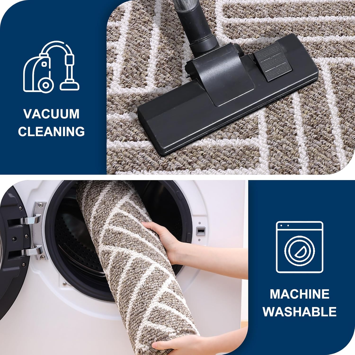 OLANLY Indoor Door Mat, 40x32 Inch, Dirt Resistant and Absorbent, Non-Slip Rubber Backing Floor