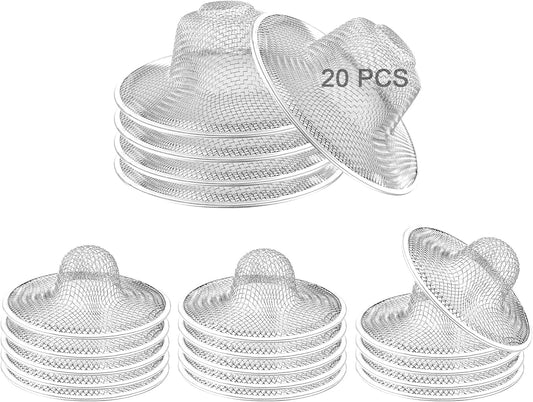 20PCS Stainless Steel Slop Basket Filter Trap, 2.75" & 4.41" Bathroom Sink Drain Strainer Mesh