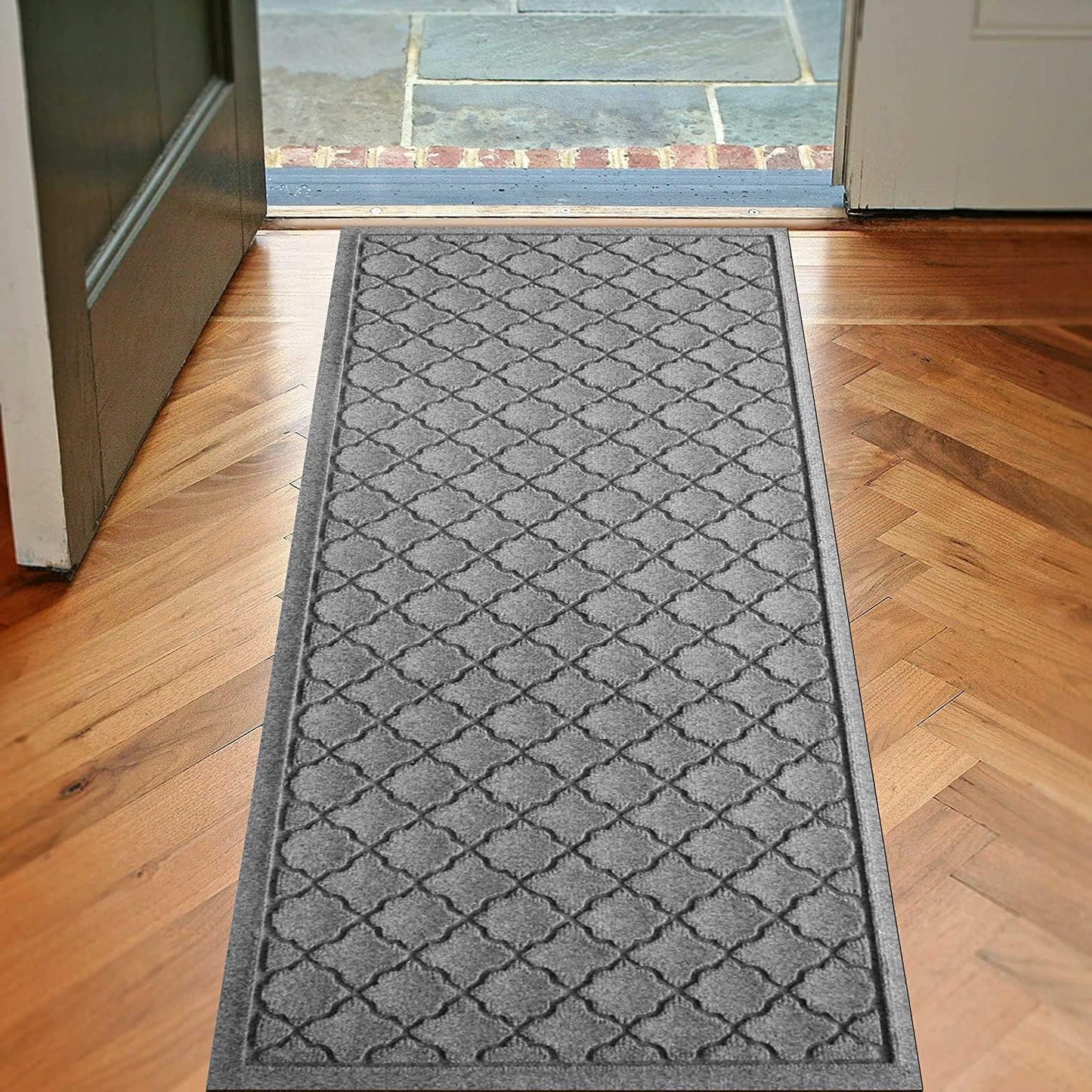 WaterHog Heavy Duty Runner Door Mat, 2' x 5', Made in USA, Durable & Skid-Resistant Entryway Mat
