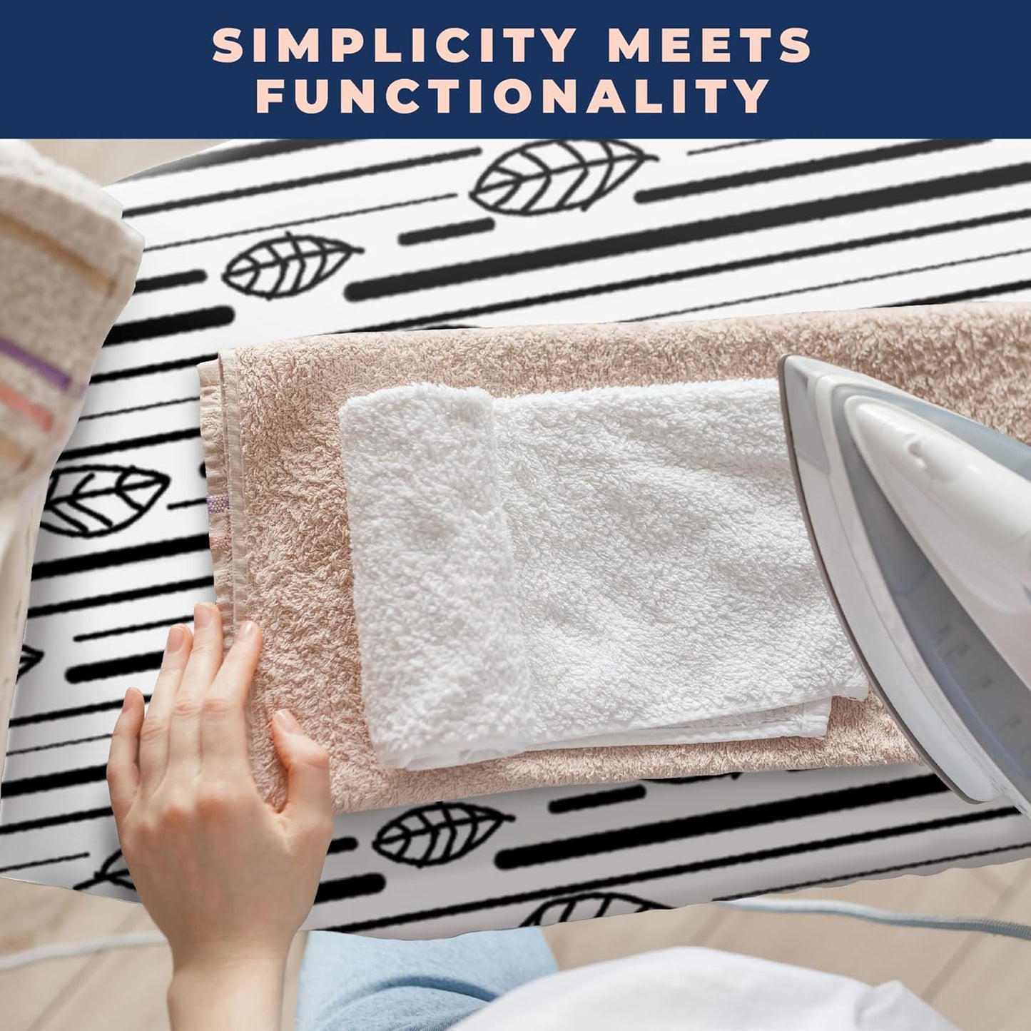 Ironing Board Cover and Pad Extra Thick Heavy Duty Padded 4 Layers Non Stick Scorch and Stain