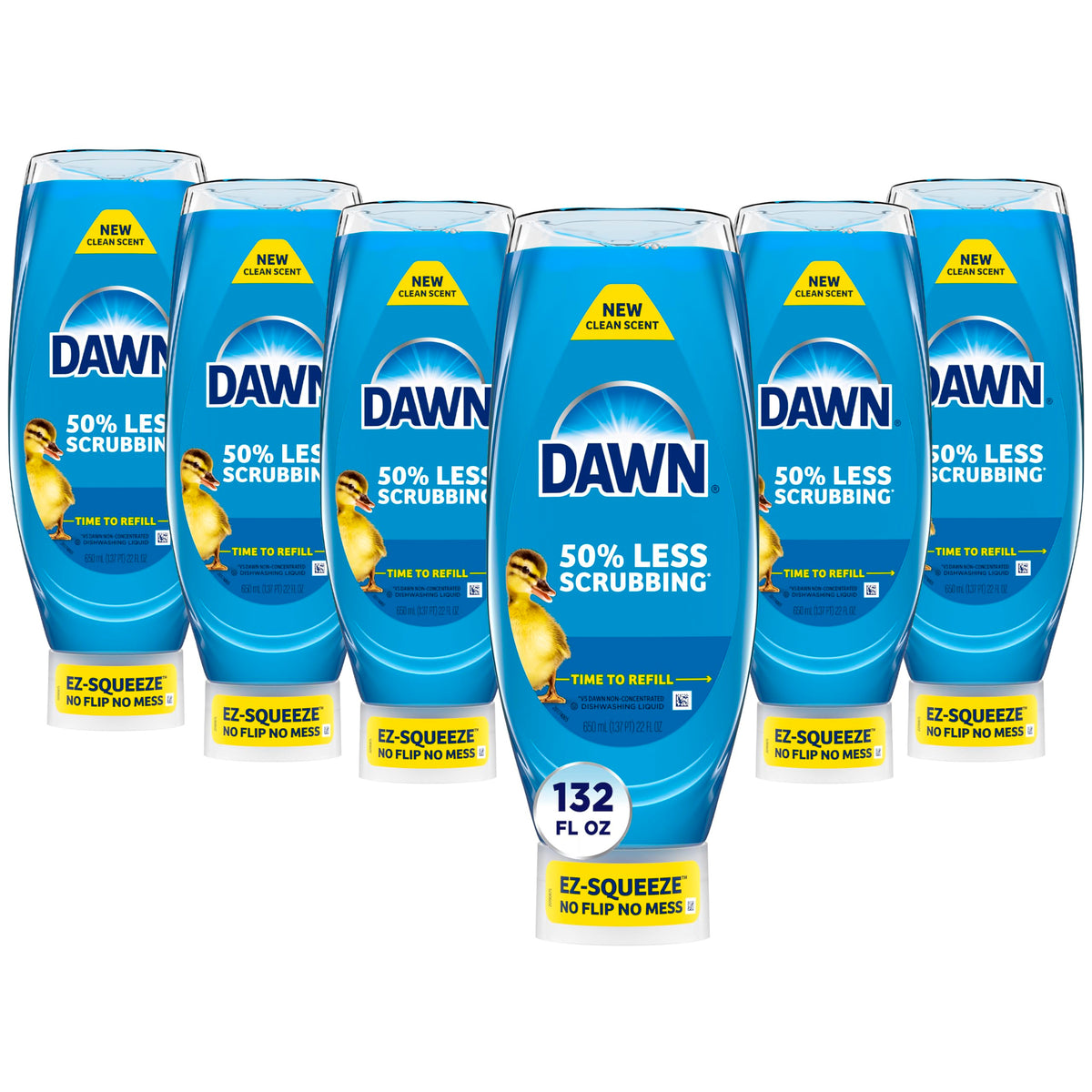 Dawn Ultra EZ-Squeeze Dish Soap Liquid, Dishwashing Liquid, Grease Removal, Upside Down Bottle