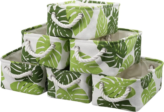 Storage Cubes, Storage Bins Baskets for Organizing 6 Pack for Organizing Toys, Clothes, Closet