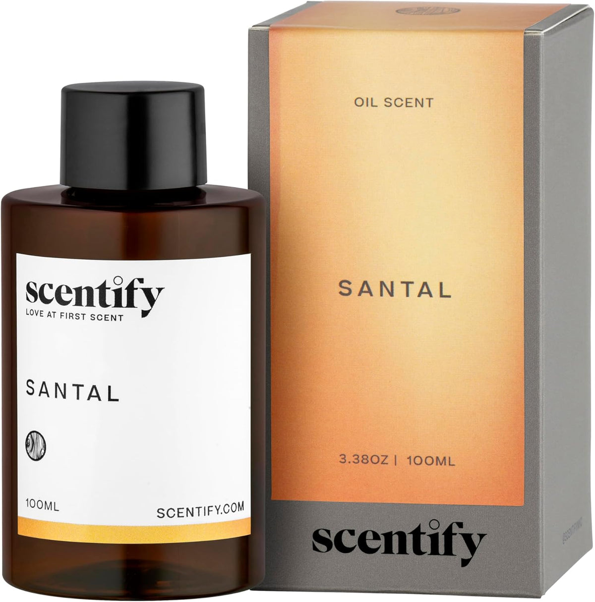 Scentify Santal Aroma Oil Refill Scent for Oil Diffusers - Iris, Amber, Sandalwood, Cedar Scents
