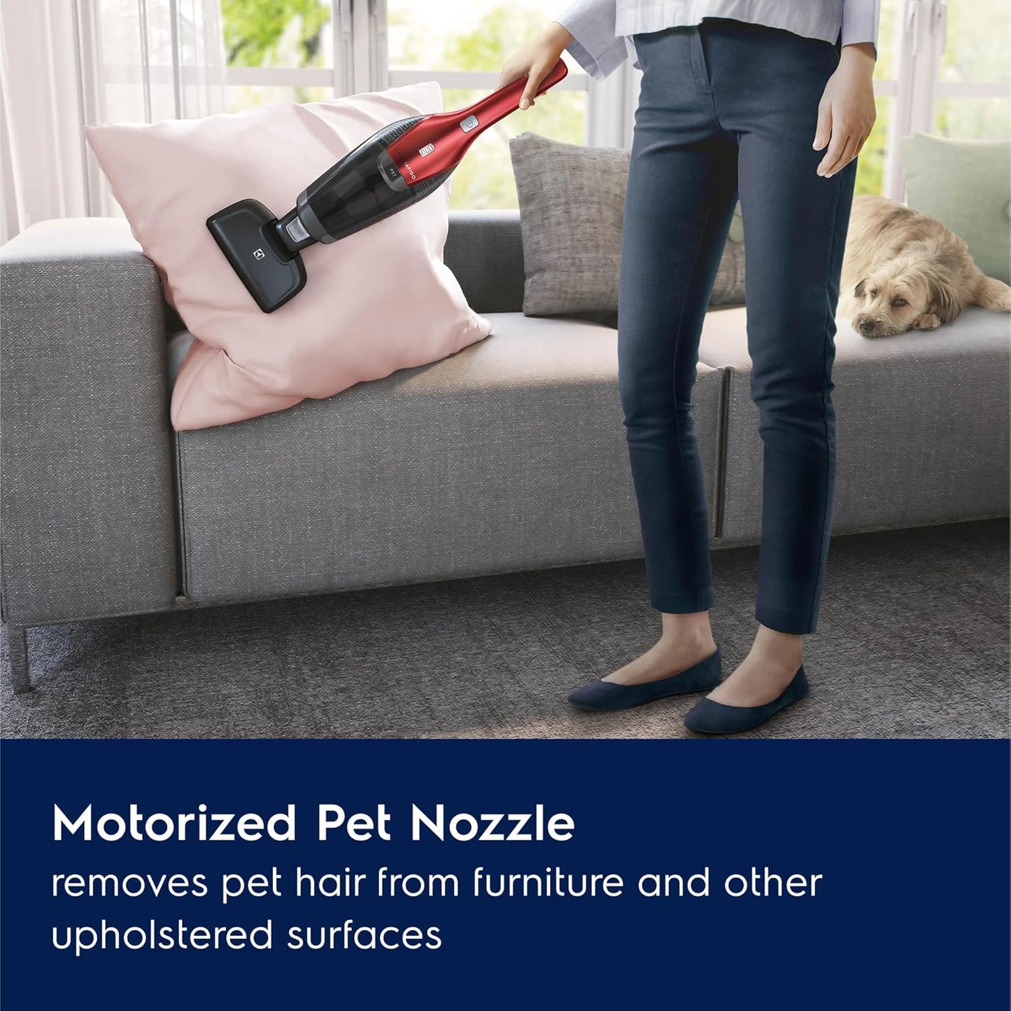 Electrolux Ergorapido Pet Cordless 2-in-1 Vacuum Cleaner with Motorized Pet Nozzle for Easy Pet