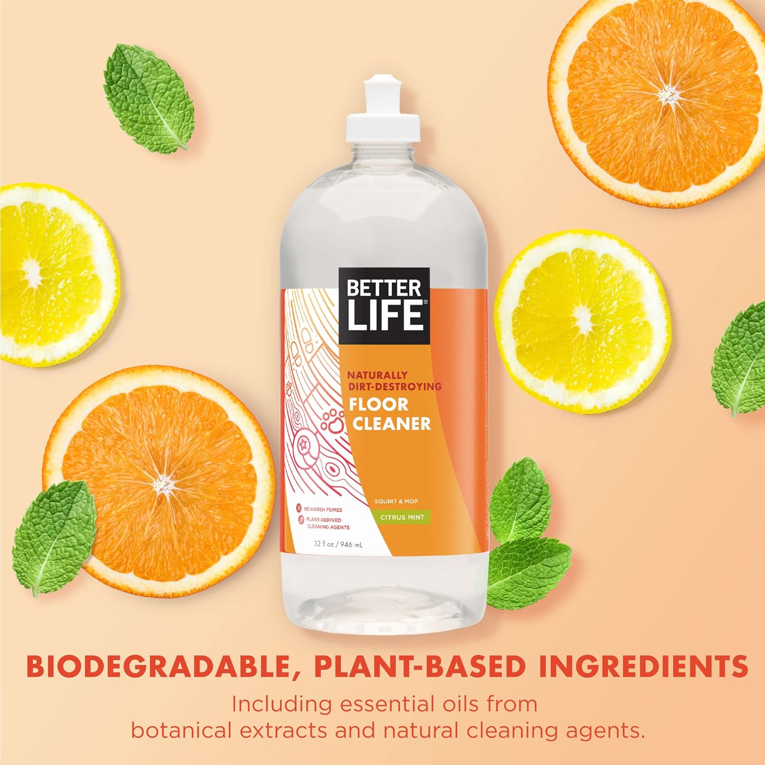 Better Life Floor Cleaner Concentrate - Liquid Multipurpose Cleaner for Wood, Tile, Laminate
