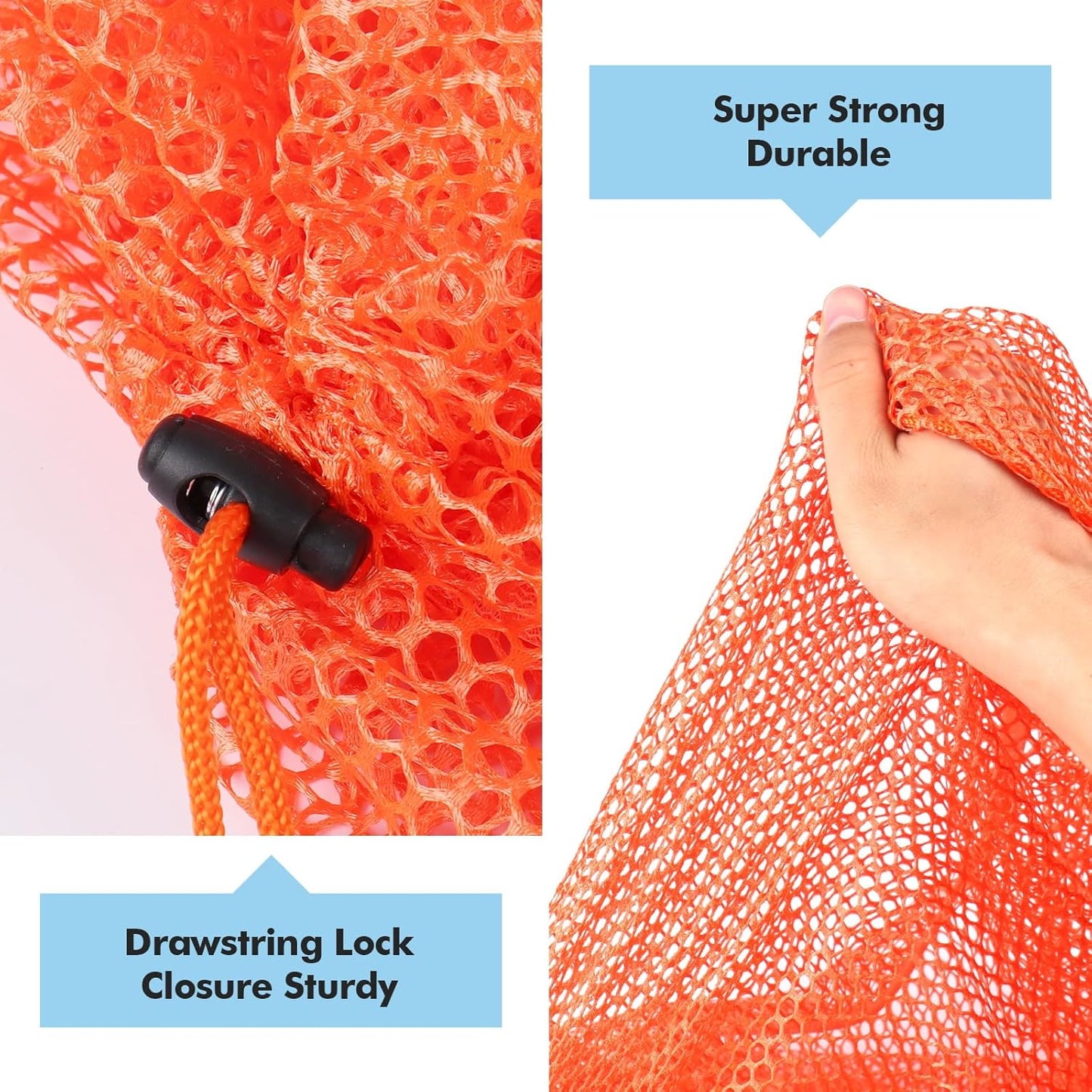 3Pcs Mesh Laundry Bags Washing Machine Mesh Wash Bags Jumbo for Delicates Clothes,Bed Linen,Toys