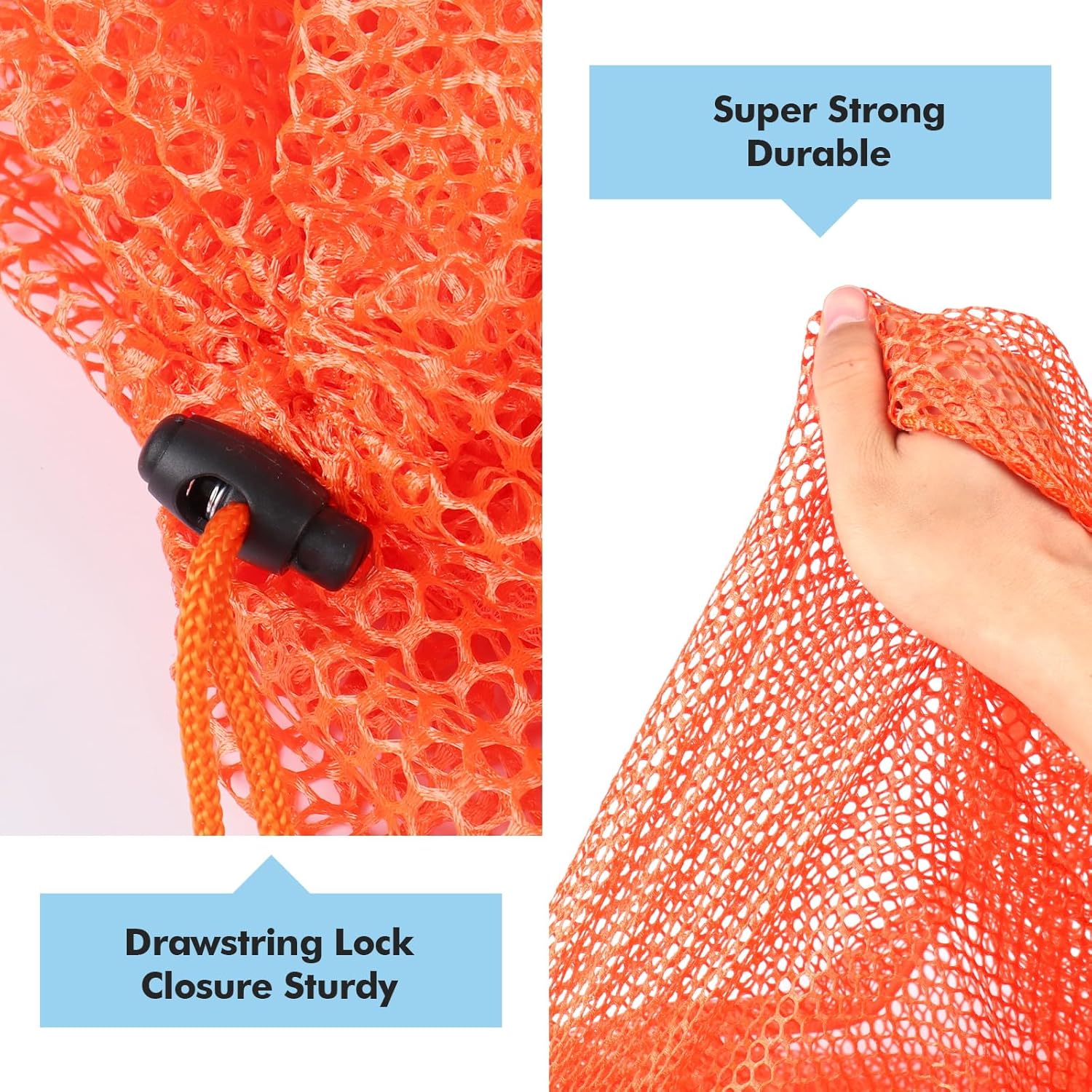 3Pcs Mesh Laundry Bags Washing Machine Mesh Wash Bags Jumbo for Delicates Clothes,Bed Linen,Toys