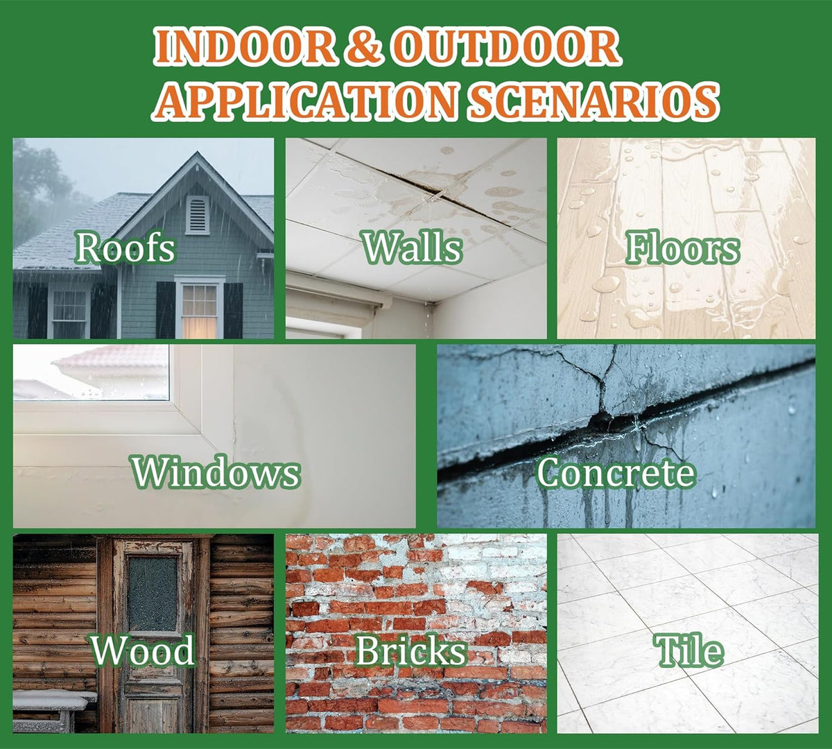 Waterproof Sealant 70oz, Transparent Waterproof Coating for Roof, Floor, Window, Bathroom