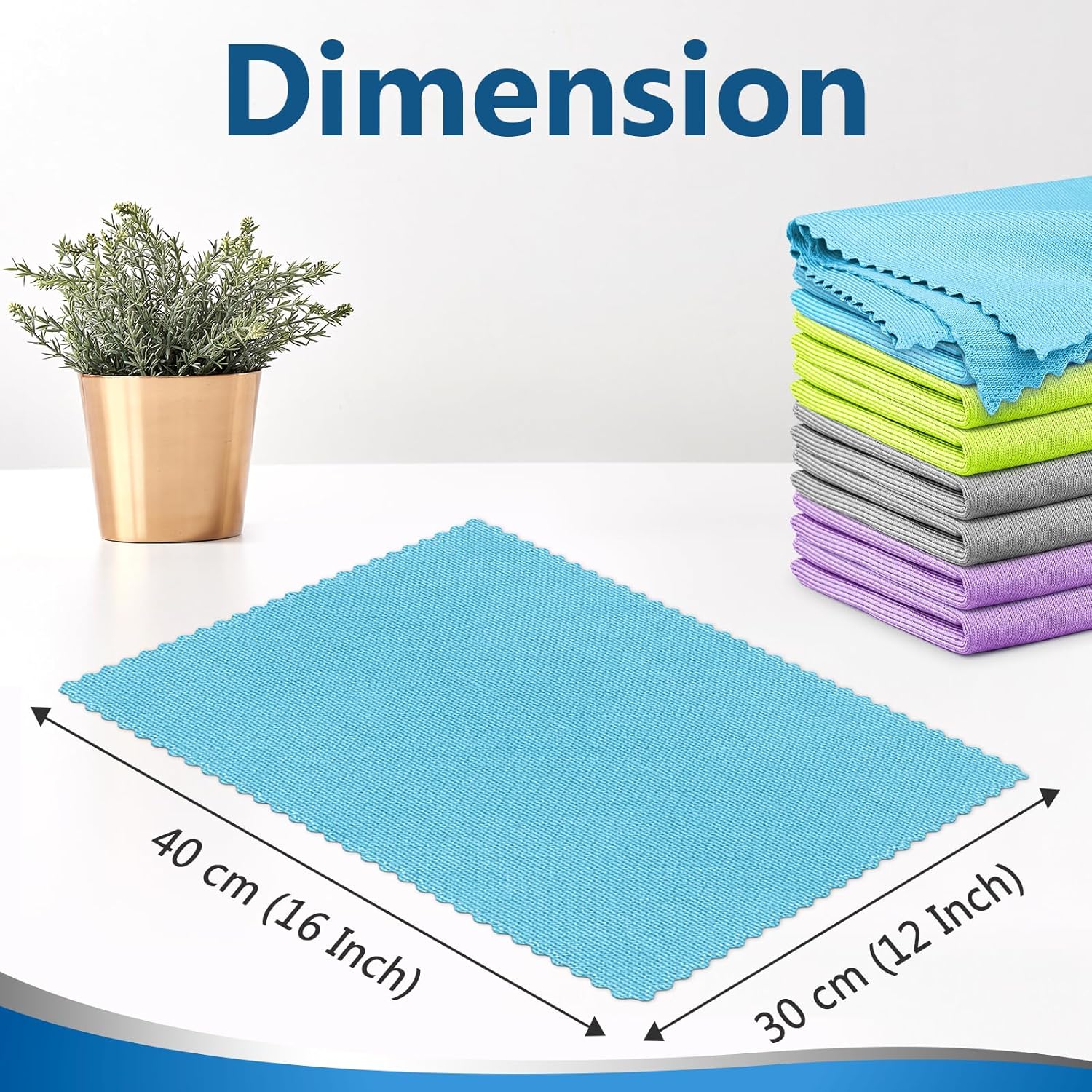 Microfiber Cleaning Cloth Glass Window Stainless Steel Mirror Polishling Rags Eyeglass Windshield