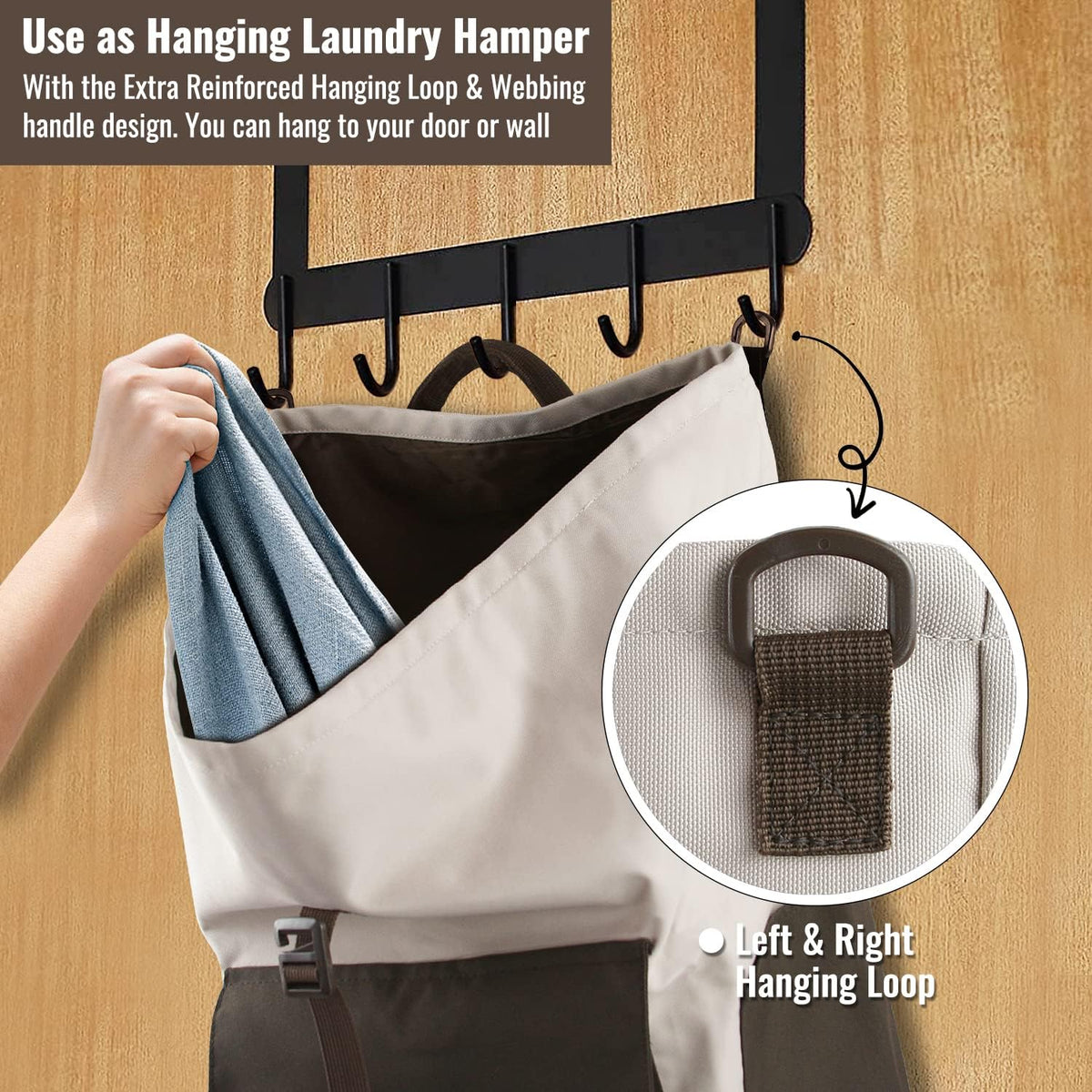 Laundry Bag Backpack, 125L Extra Large Travel Laundry Bags with Shoulder Straps, Adjustable &