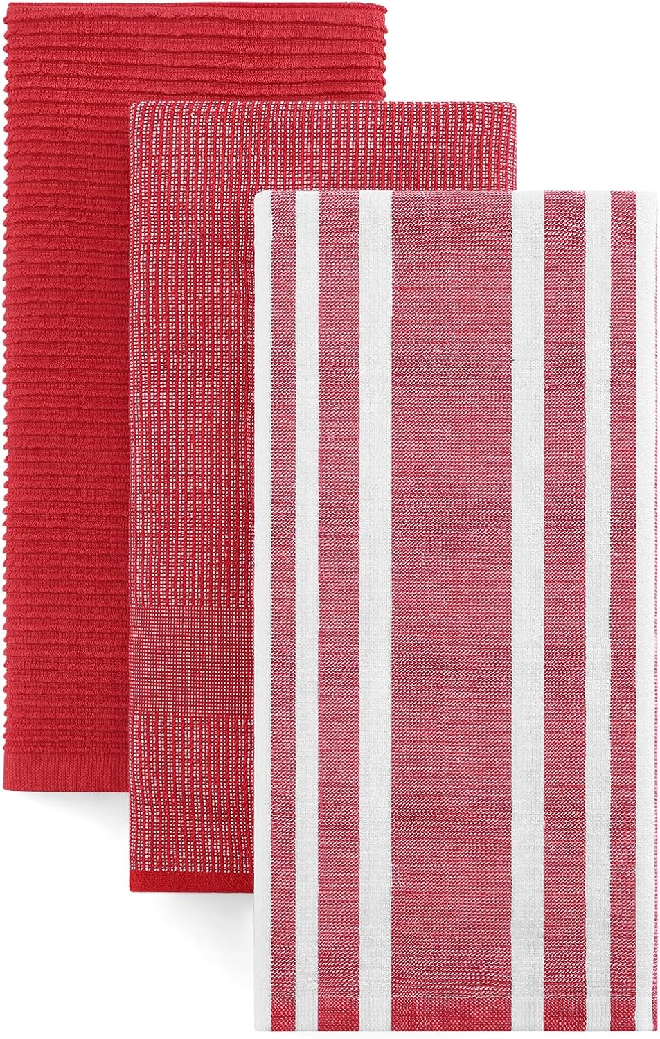 Homaxy Premium Kitchen Towels(18”x 28”, 3 Pack), Large Cotton 380 GSM Kitchen Hand Towels, Soft and