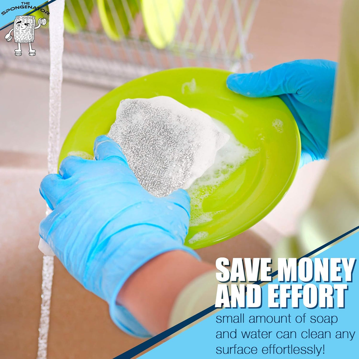Kitchen Scrubbing Sponges - Heavy Duty Non-Scratch Scrubbing Cleaner Sponges in 1 Color