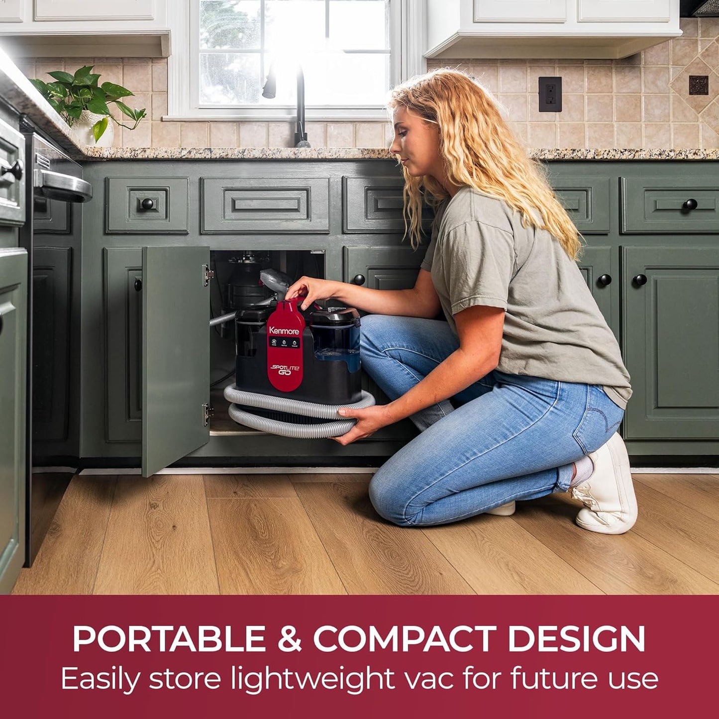 Kenmore KW1050.01 Upgrade Portable Heated Carpet & Upholstery Spot Cleaner, 16Kpa Power Suction